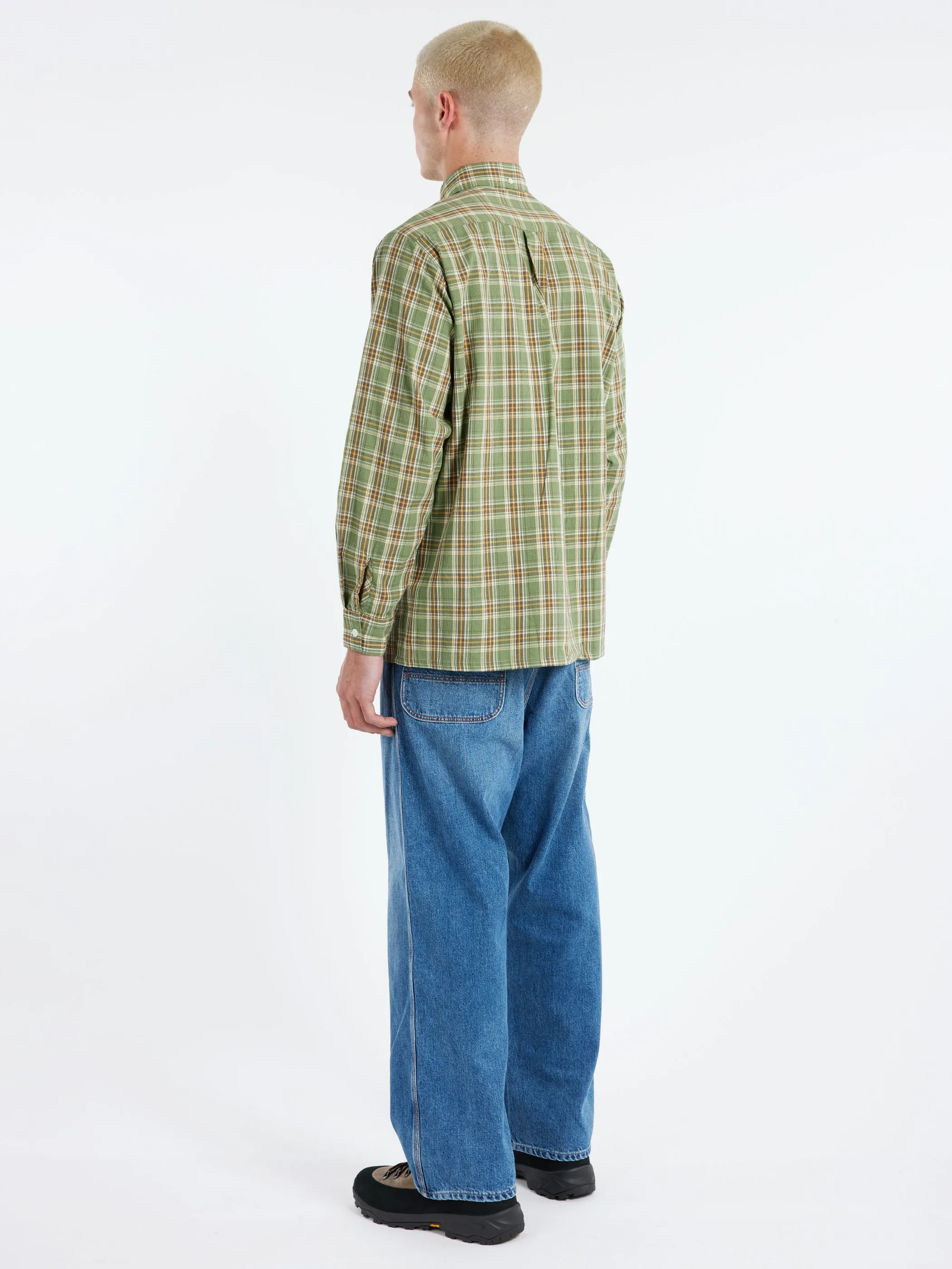 Panama Plaid Button Down Shirt sold by gravitypope product image thumbnail 3