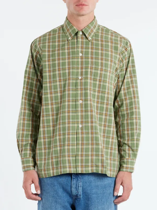 Panama Plaid Button Down Shirt sold by gravitypope