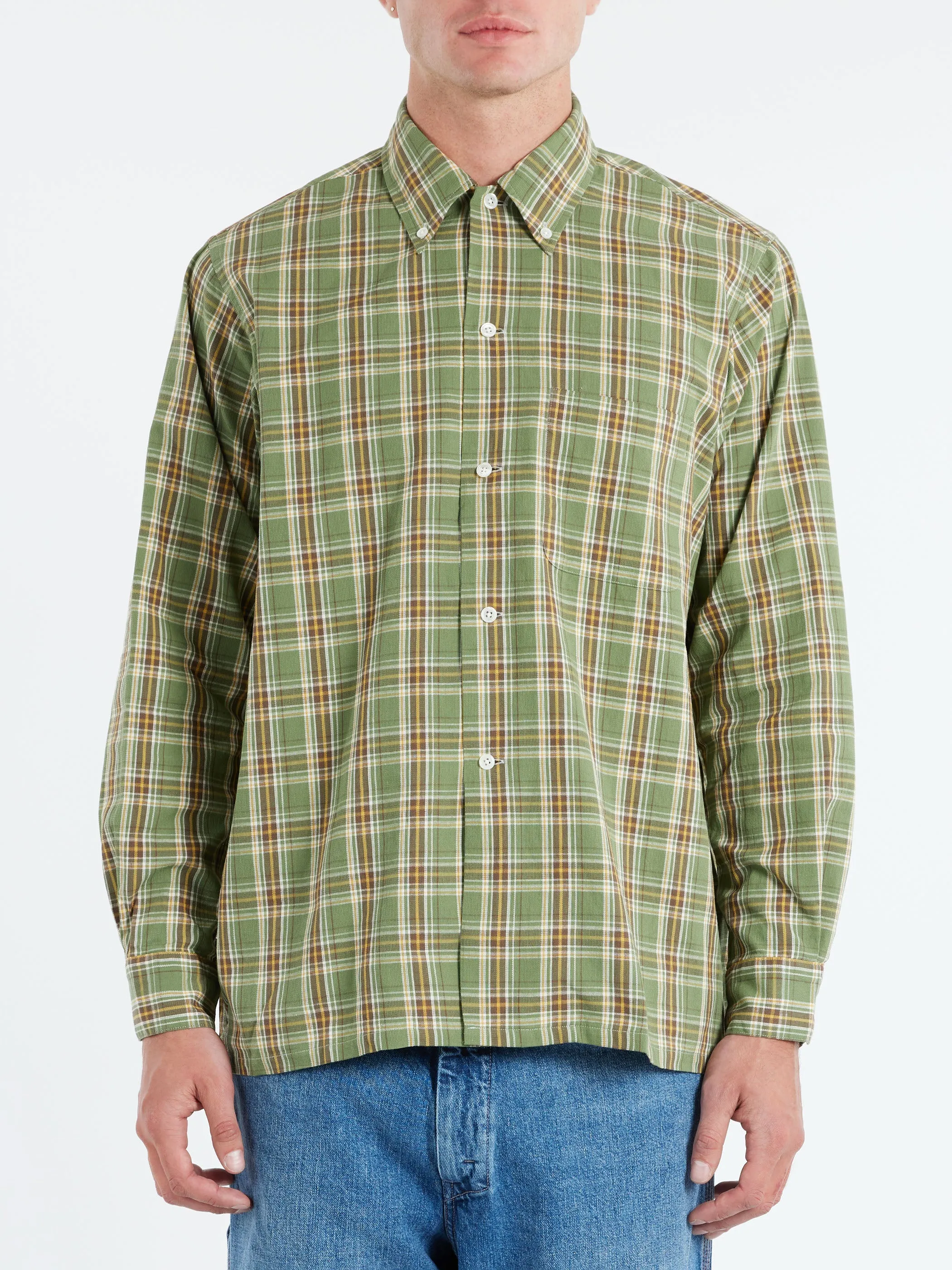 Panama Plaid Button Down Shirt sold by gravitypope