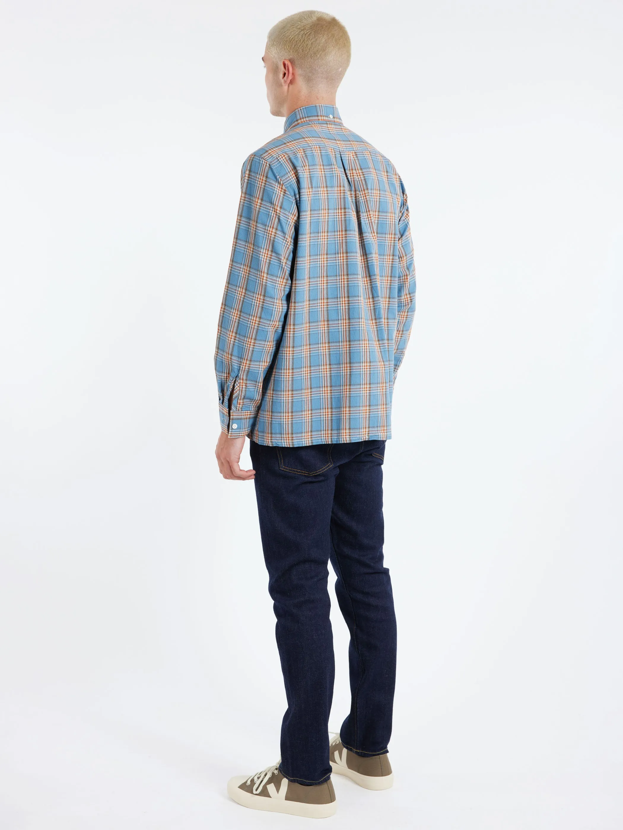 Panama Plaid Button Down Shirt sold by gravitypope product image thumbnail 3