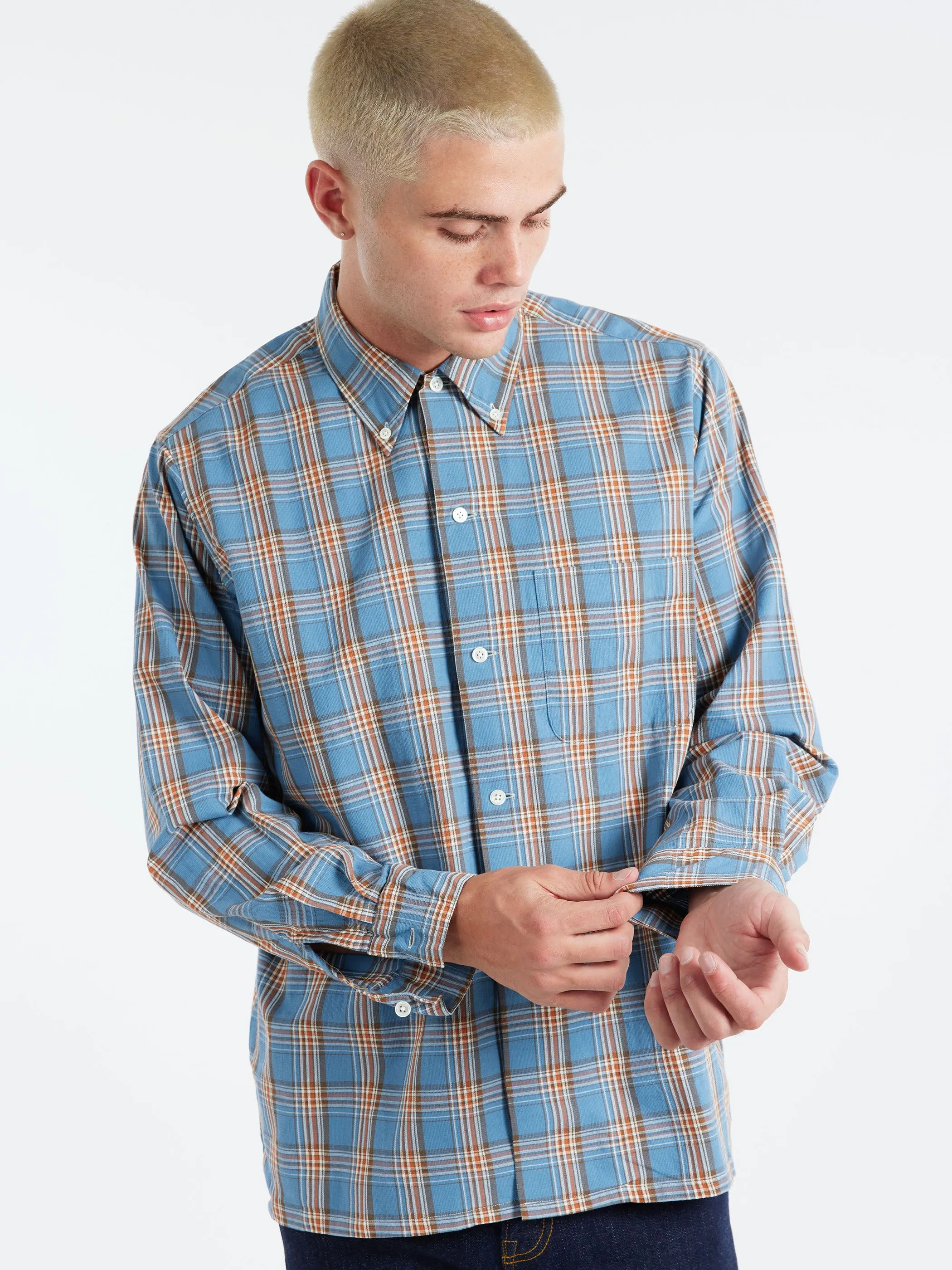 Panama Plaid Button Down Shirt sold by gravitypope product image thumbnail 4