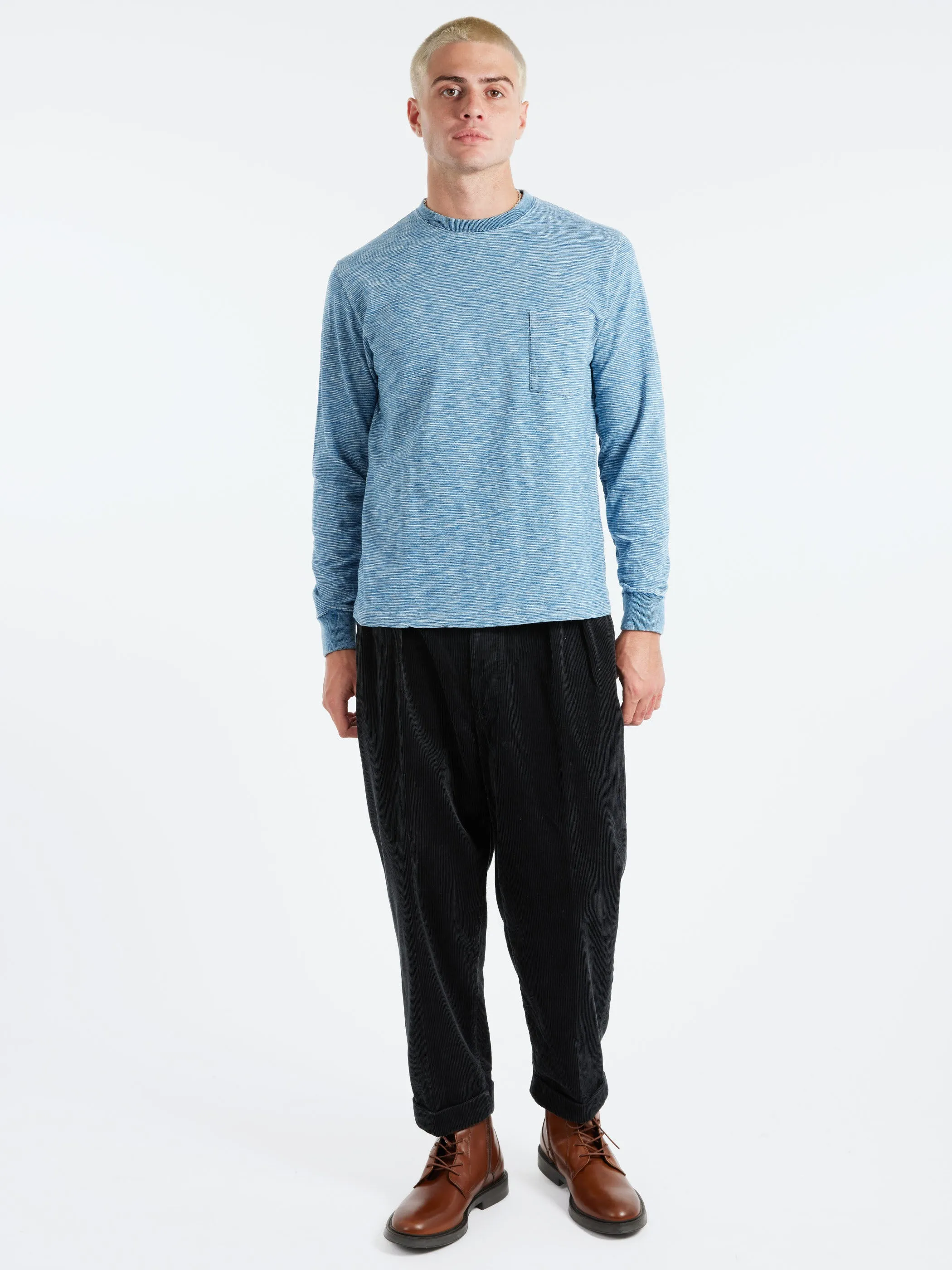 Indigo Slub Yarn Pocket Tee sold by gravitypope product image thumbnail 2