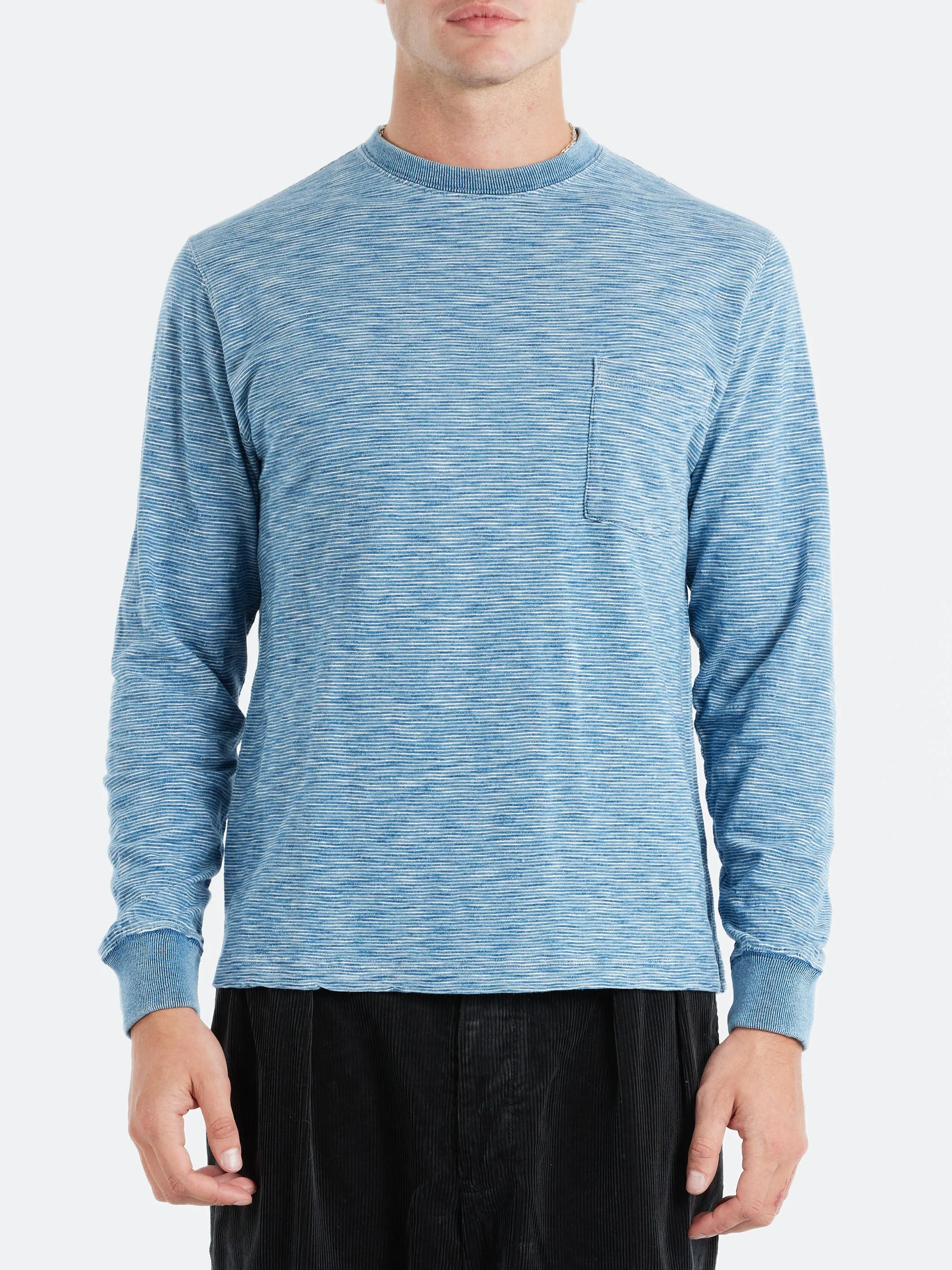 Indigo Slub Yarn Pocket Tee sold by gravitypope