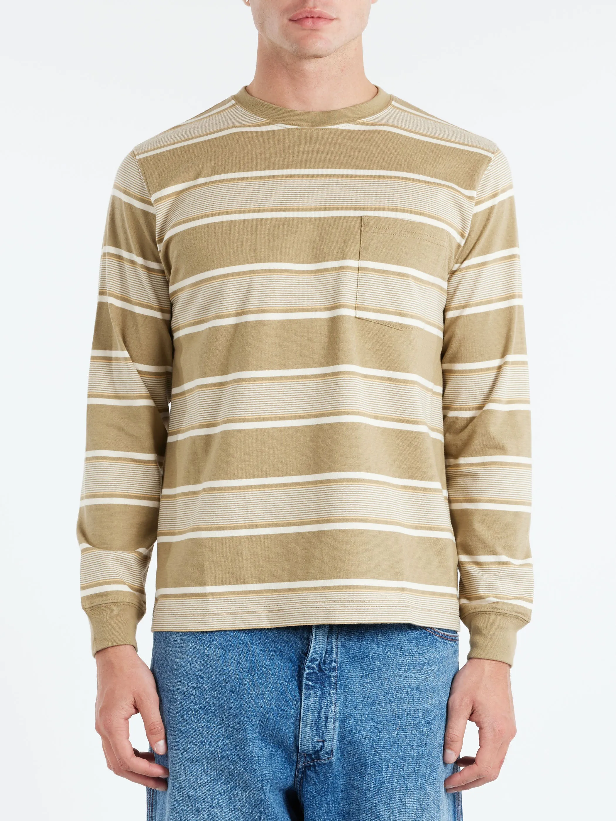 Wide Stripe Pocket Tee sold by gravitypope