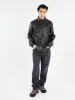 Long Sleeved Leather Jacket sold by gravitypope