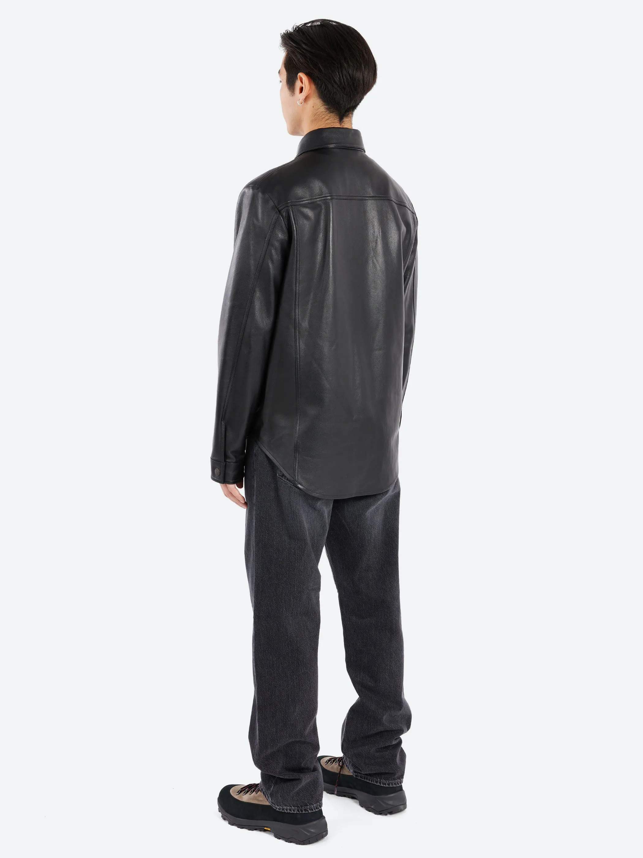 Long Sleeved Leather Jacket sold by gravitypope product image thumbnail 4