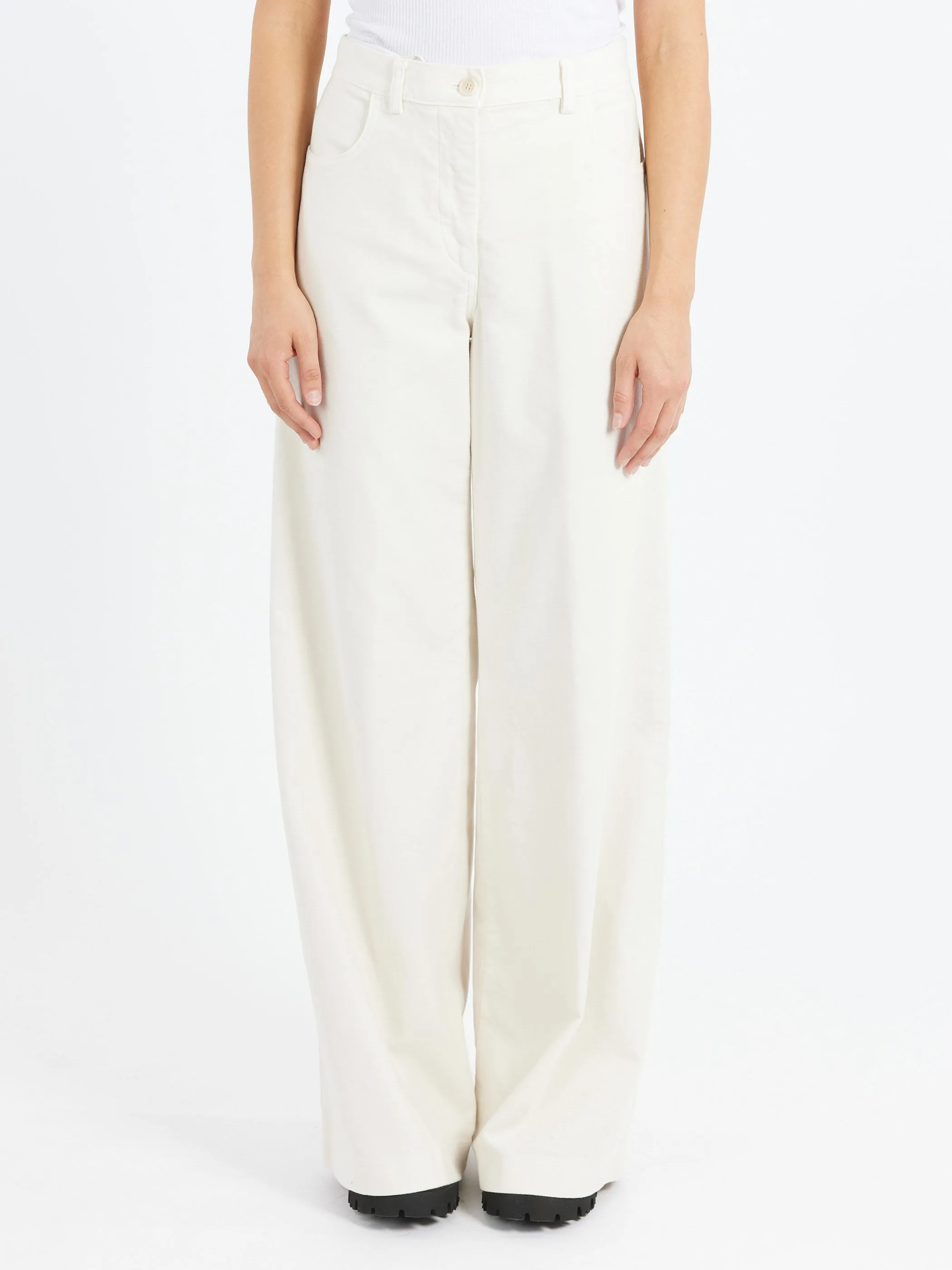 Stretch Fustian High-Waisted Trousers sold by gravitypope