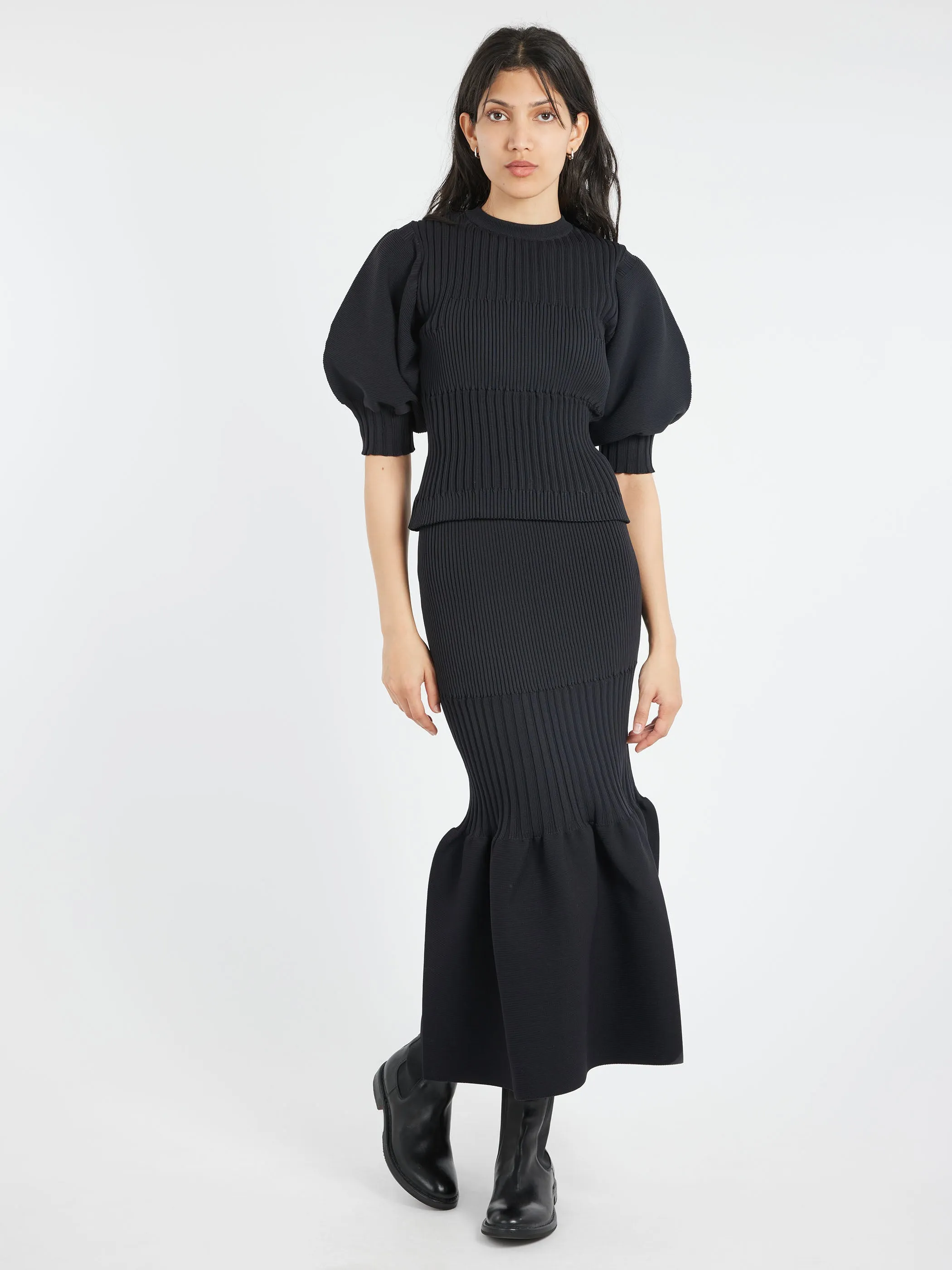 Fluted Mermaid Skirt sold by gravitypope product image thumbnail 2