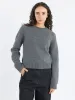 Plain Saddle Sleeve Crewneck sold by gravitypope