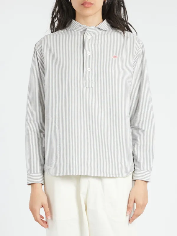 Women's Round Collar Pullover L/S Shirt sold by gravitypope