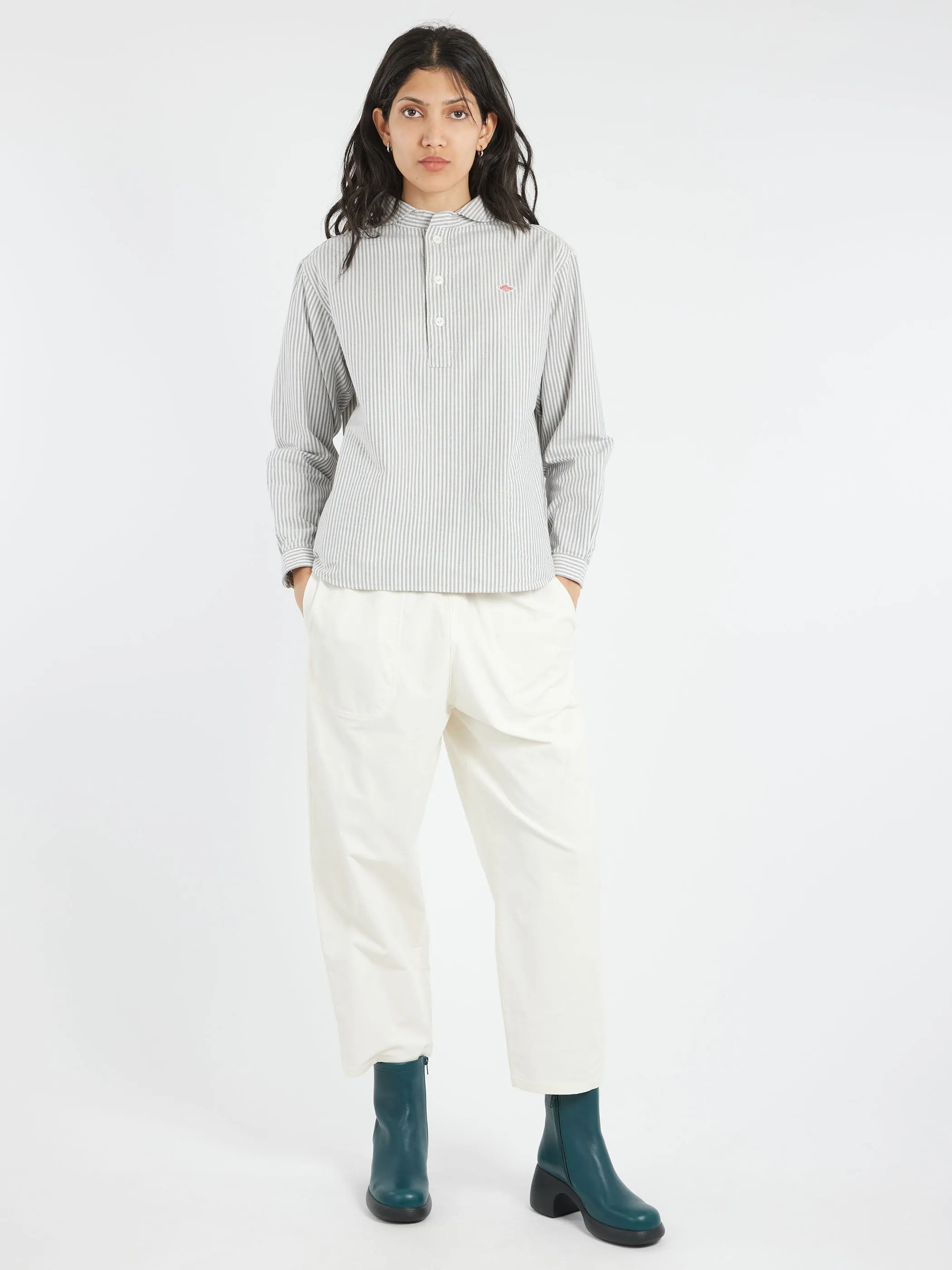 Women's Round Collar Pullover L/S Shirt sold by gravitypope product image thumbnail 2