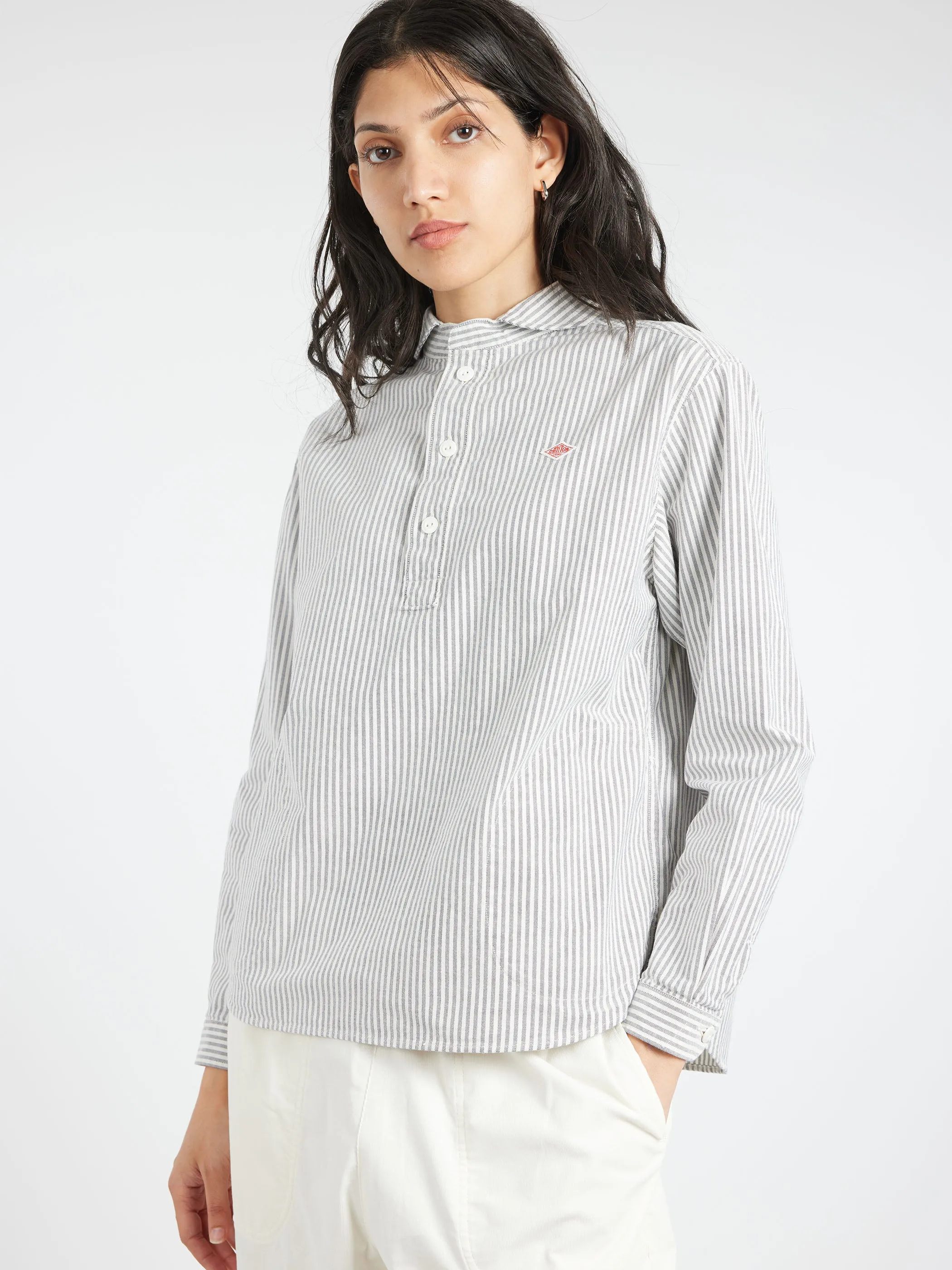 Women's Round Collar Pullover L/S Shirt sold by gravitypope product image thumbnail 4