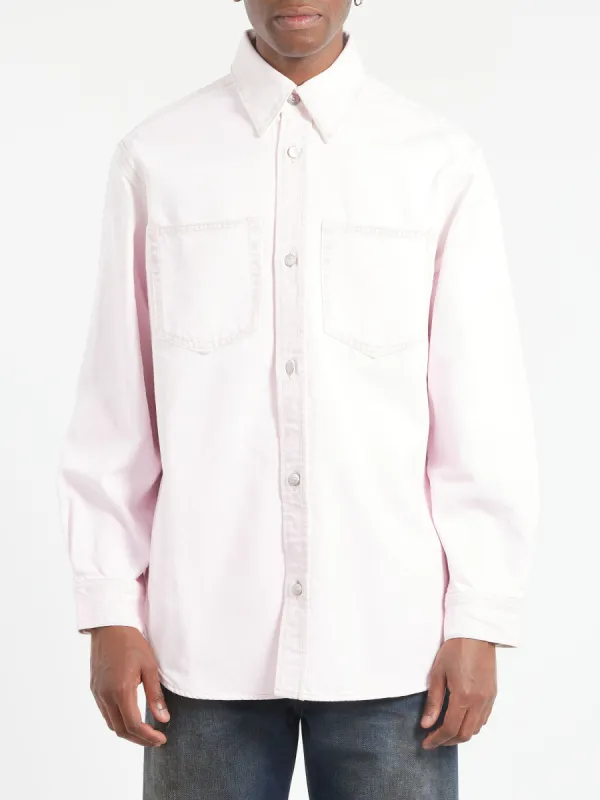 Denim Button-Up Shirt sold by gravitypope