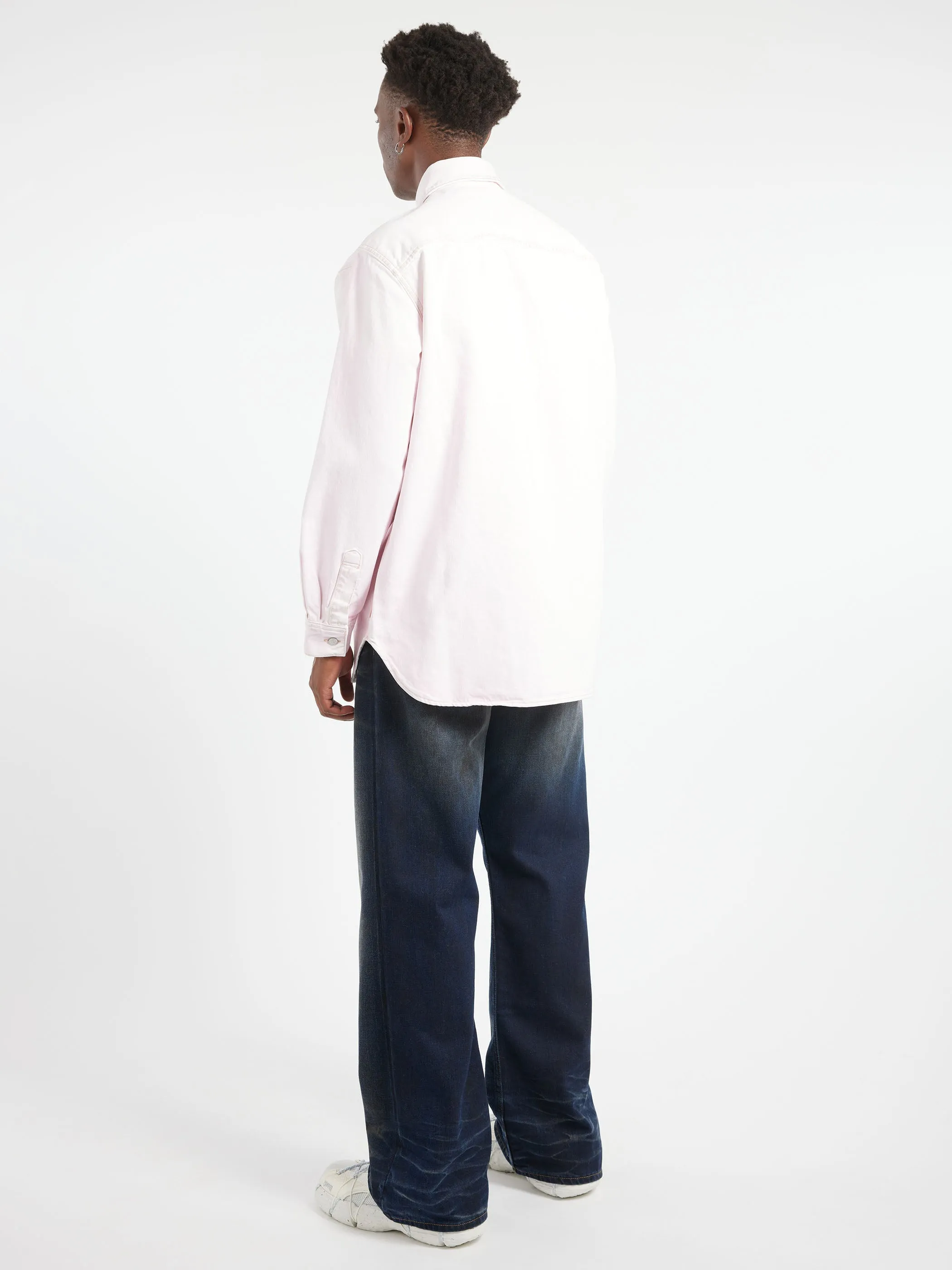 Denim Button-Up Shirt sold by gravitypope product image thumbnail 3