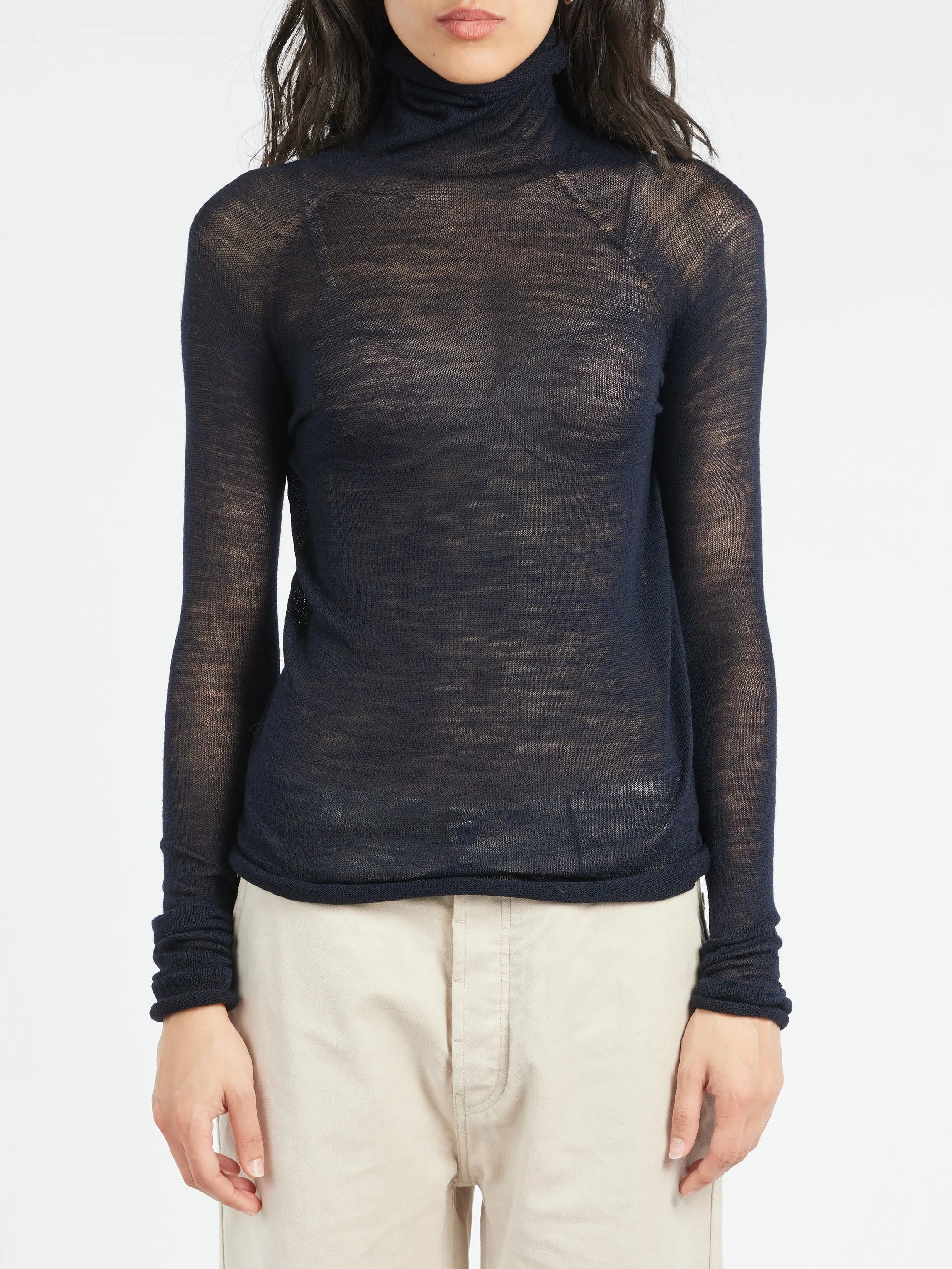 Semi Sheer Turtleneck sold by gravitypope