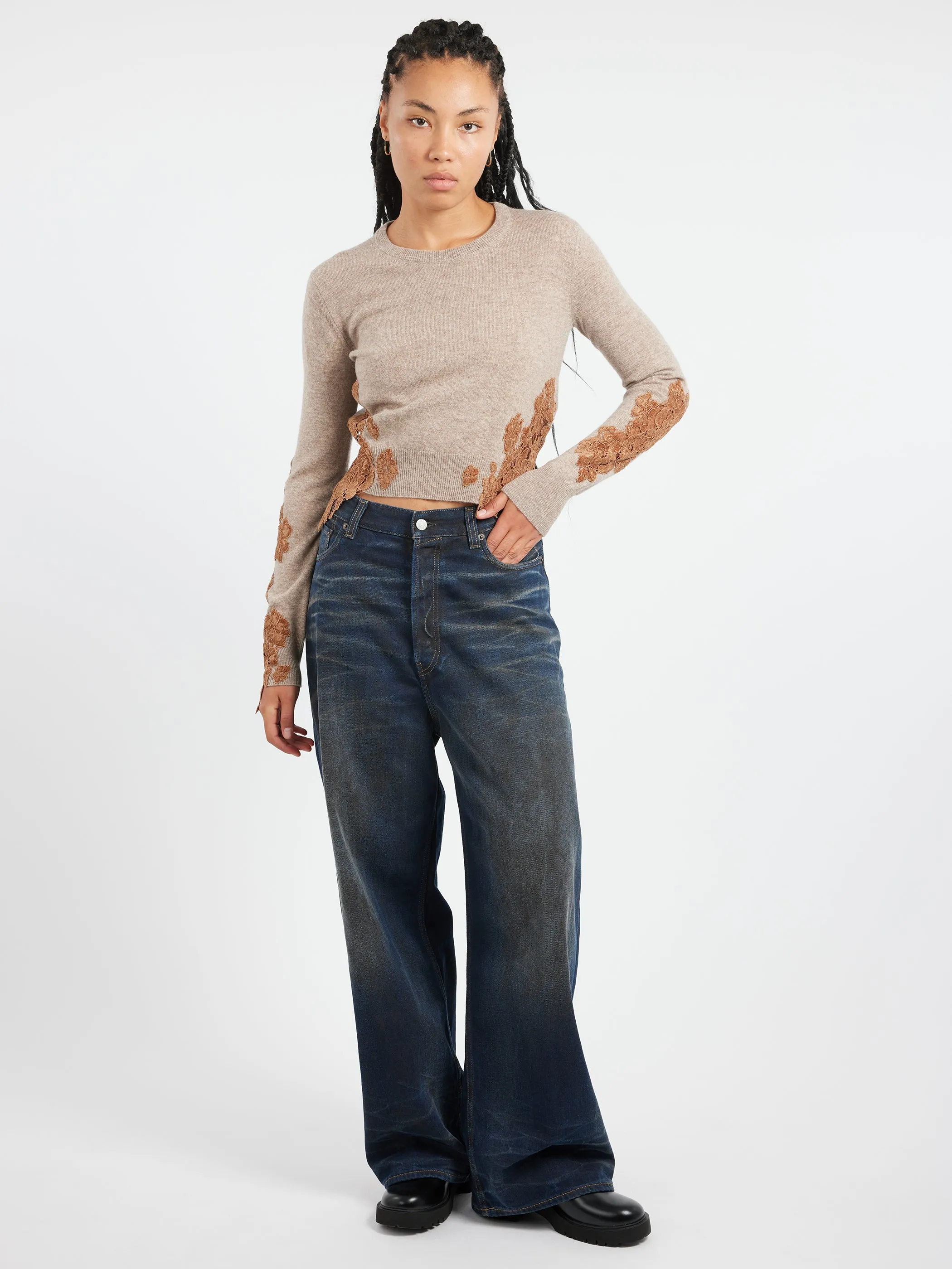 Wool Jumper Lace Trim sold by gravitypope product image thumbnail 2