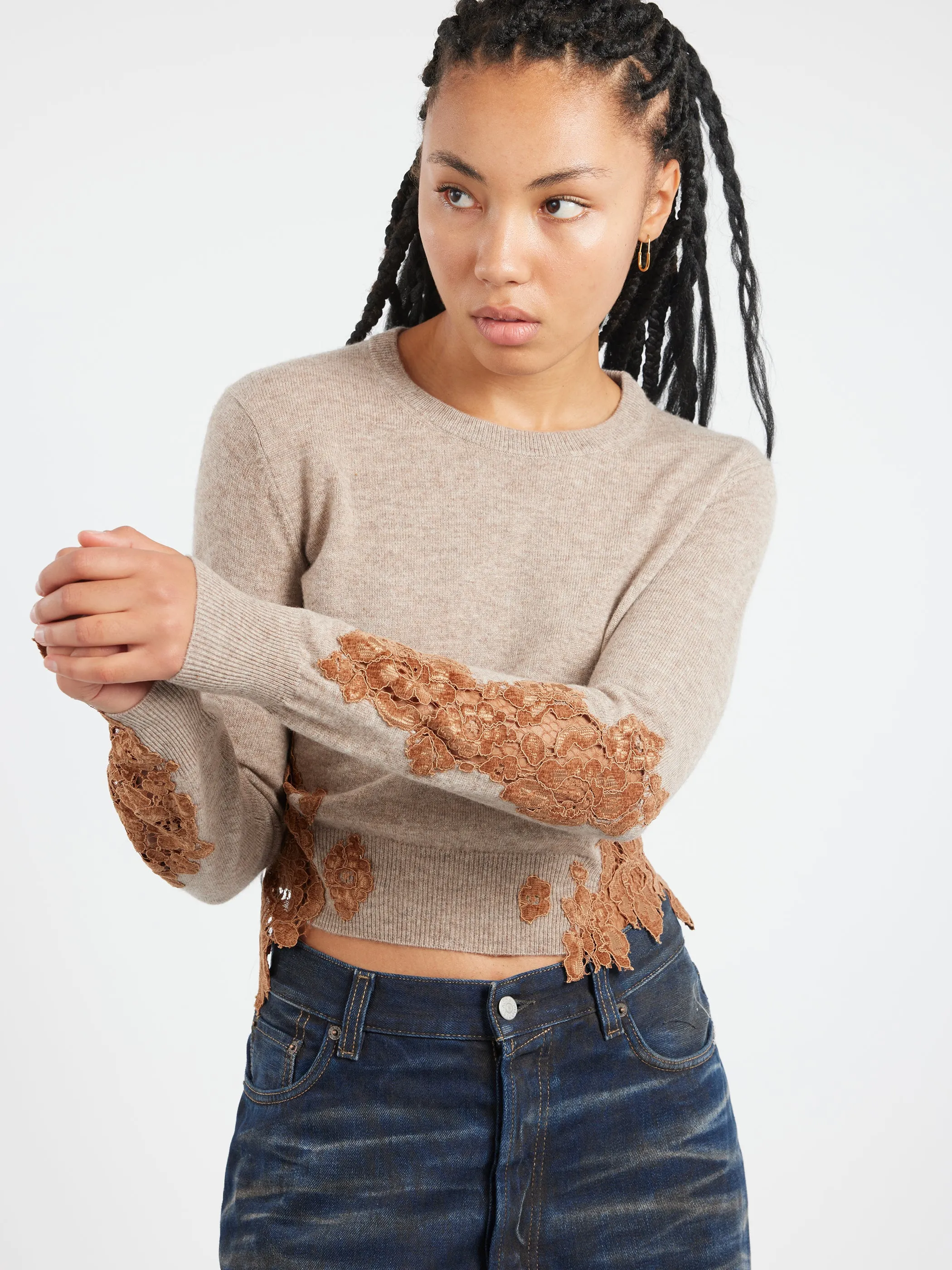 Wool Jumper Lace Trim sold by gravitypope product image thumbnail 4