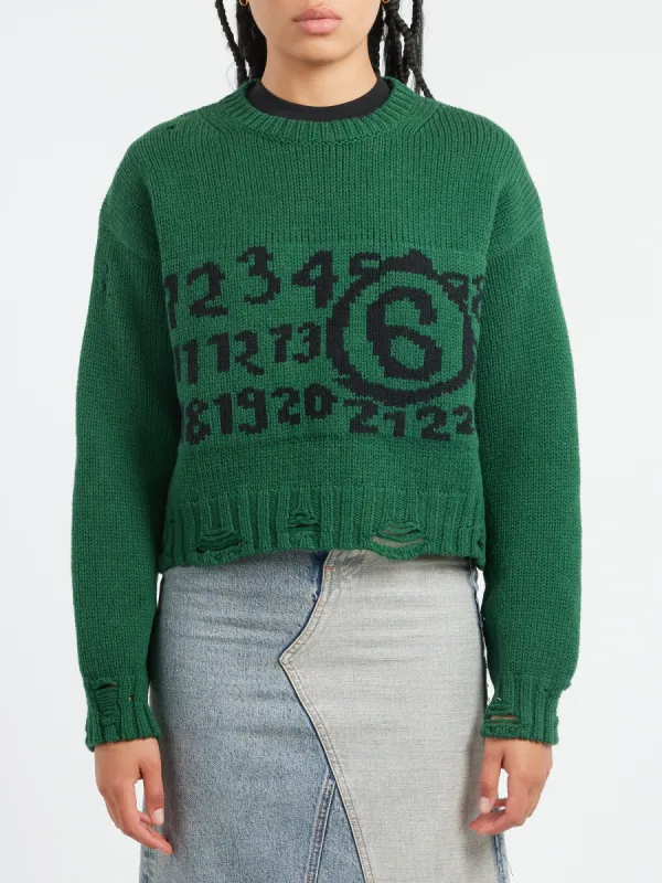 Numeric Crewneck Jumper made by Maison Margiela
