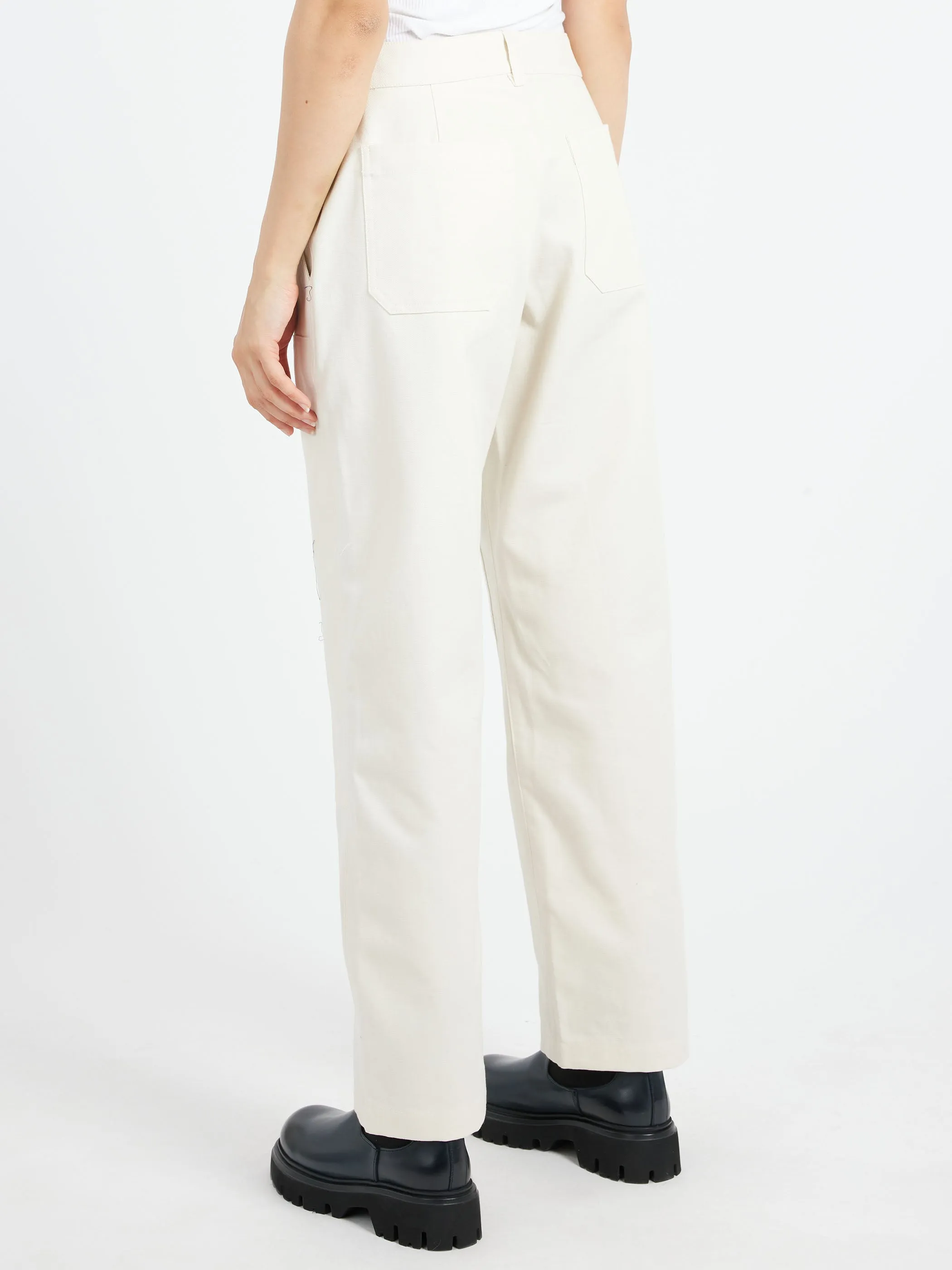 The Womens Mid-Rise Canvas Work Pant sold by gravitypope product image thumbnail 3