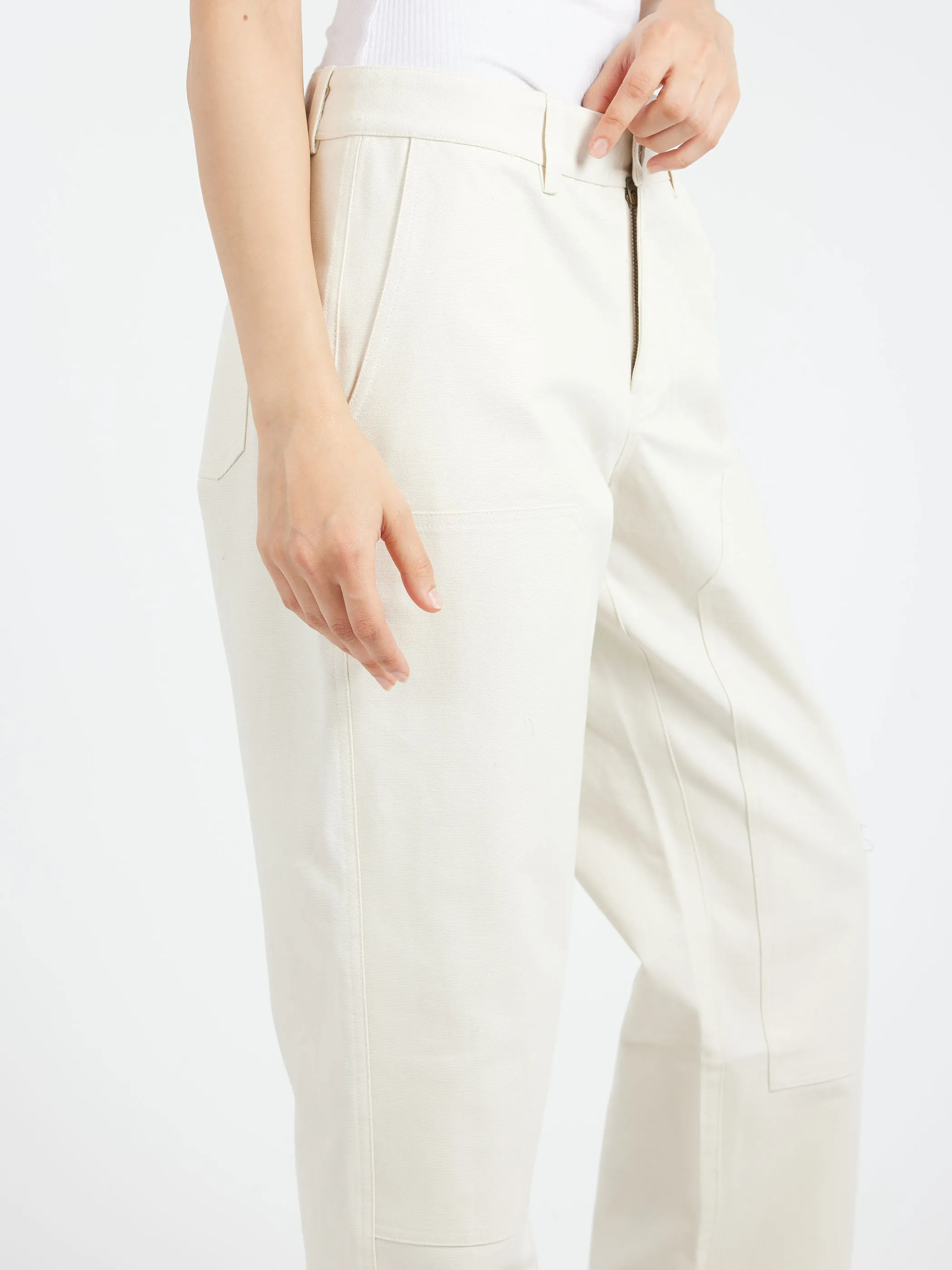 The Womens Mid-Rise Canvas Work Pant sold by gravitypope product image thumbnail 4