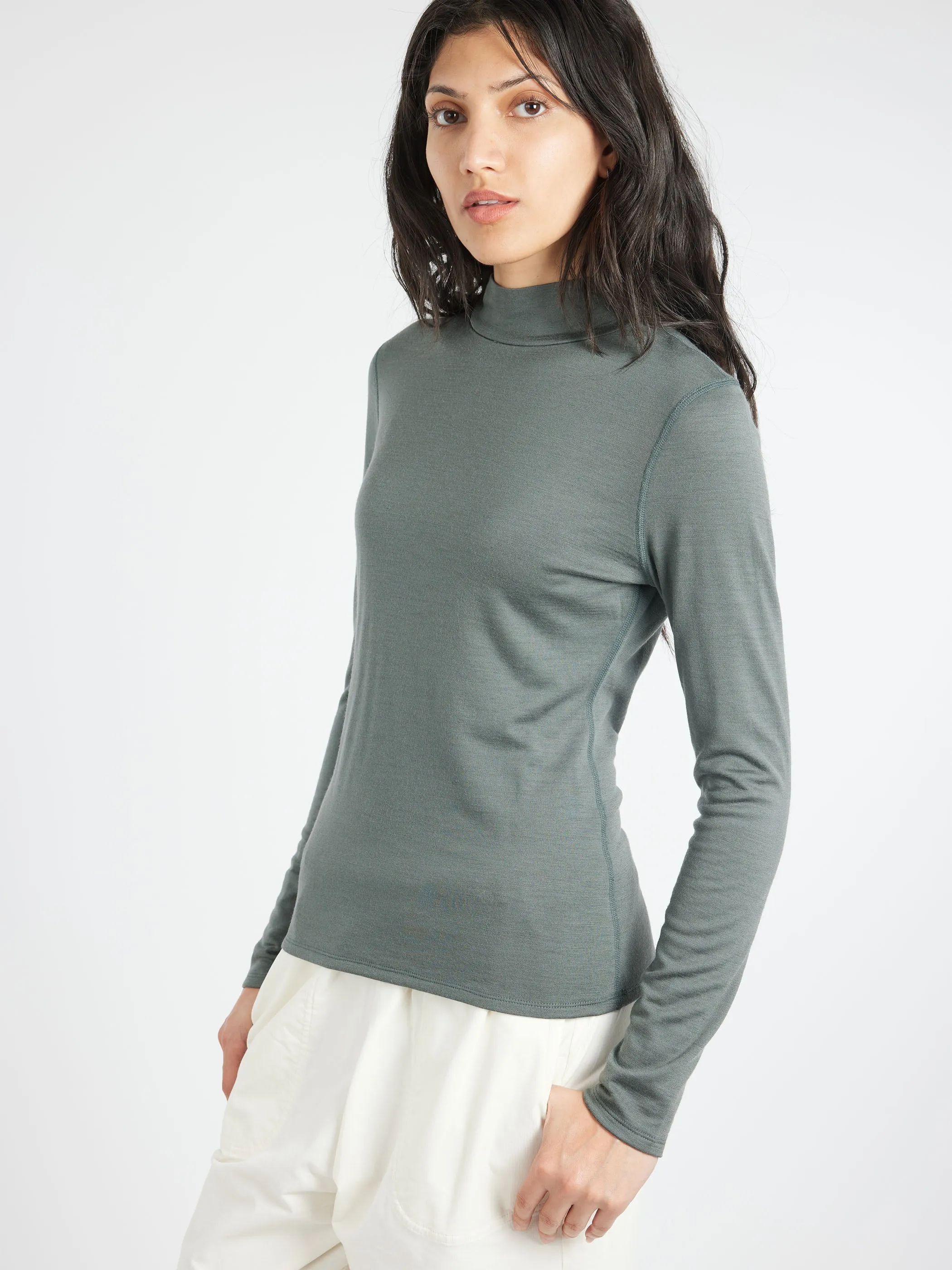 The 195 Merino Fitted Mockneck sold by gravitypope product image thumbnail 4