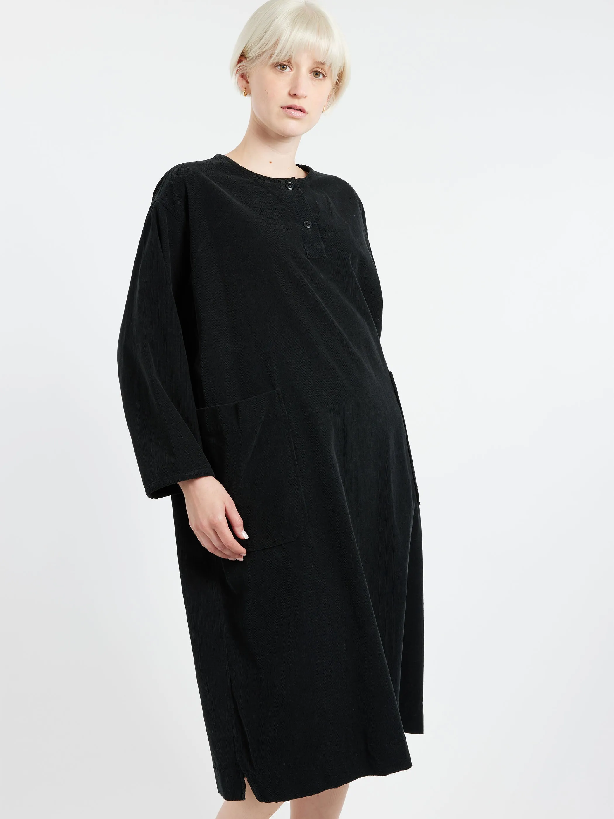 Corduroy Henley Dress sold by gravitypope product image thumbnail 4