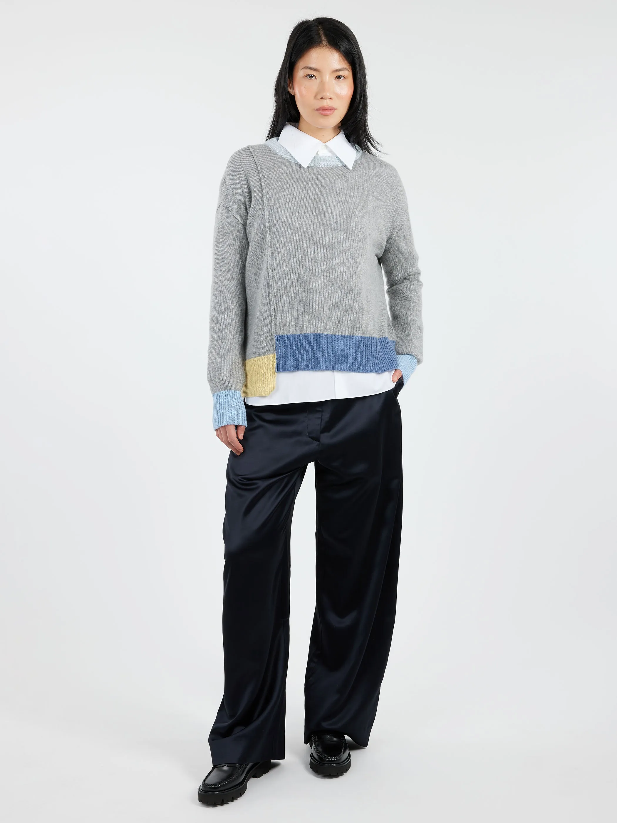 Colour-Block Cashmere Sweater sold by gravitypope product image thumbnail 2