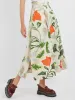 Foliage Print Poplin Skirt sold by gravitypope