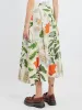 Foliage Print Poplin Skirt sold by gravitypope