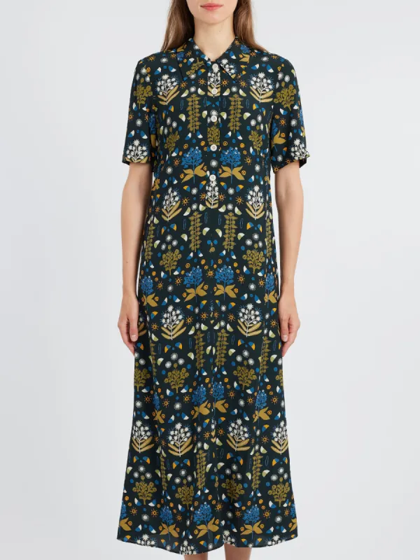 Collector Print Fluid Shirt Dress sold by gravitypope