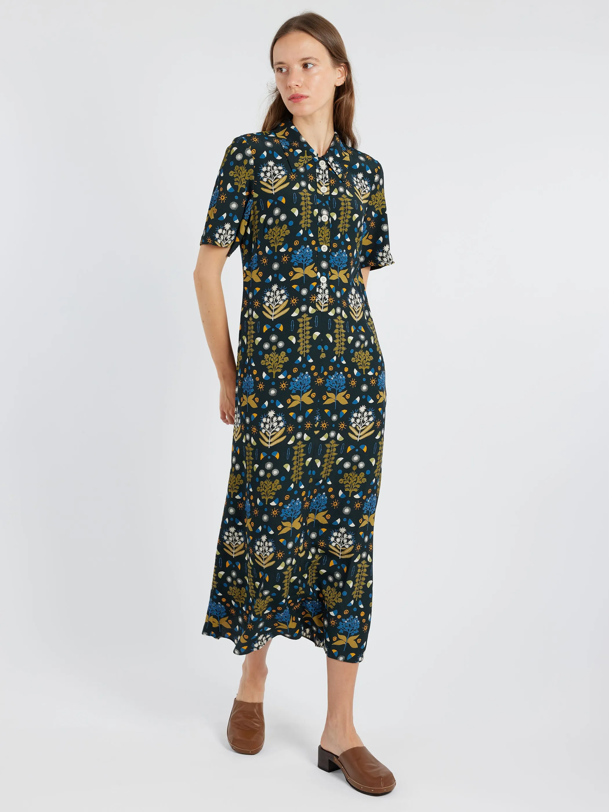 Collector Print Fluid Shirt Dress sold by gravitypope product image thumbnail 2