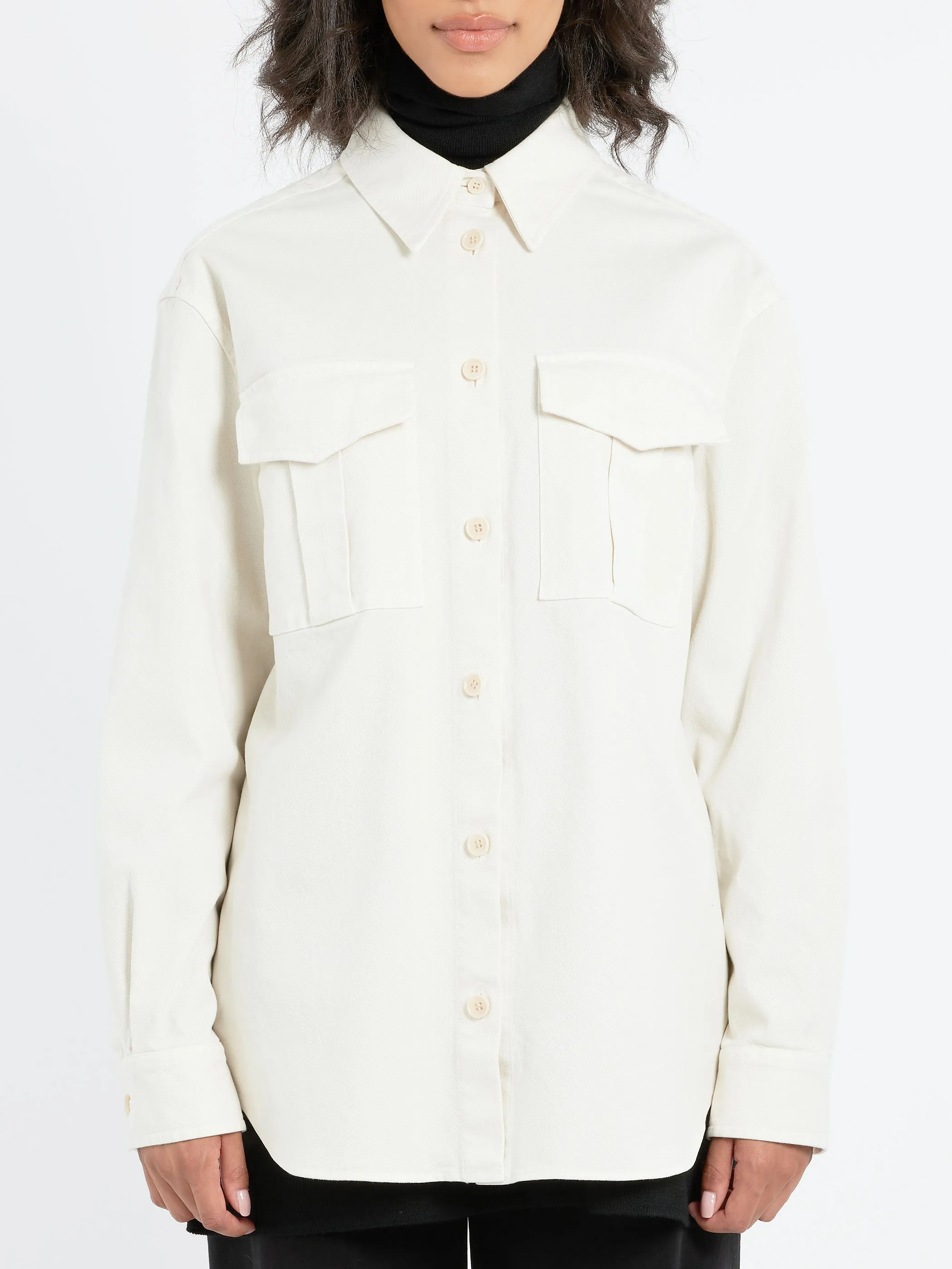 Stretch Cotton Gabardine Shirt sold by gravitypope