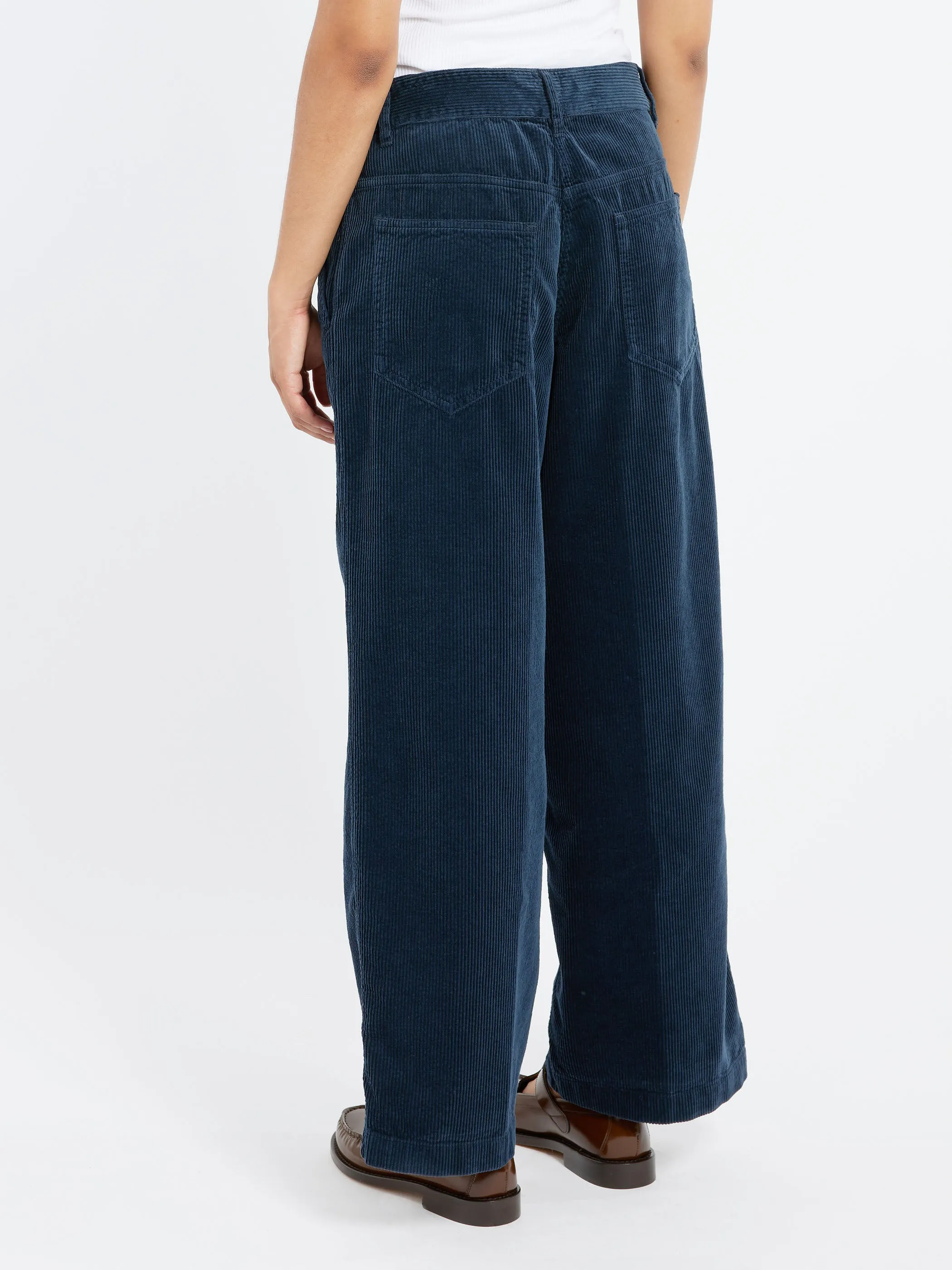 Needle Cord High-Waist Trousers sold by gravitypope product image thumbnail 3