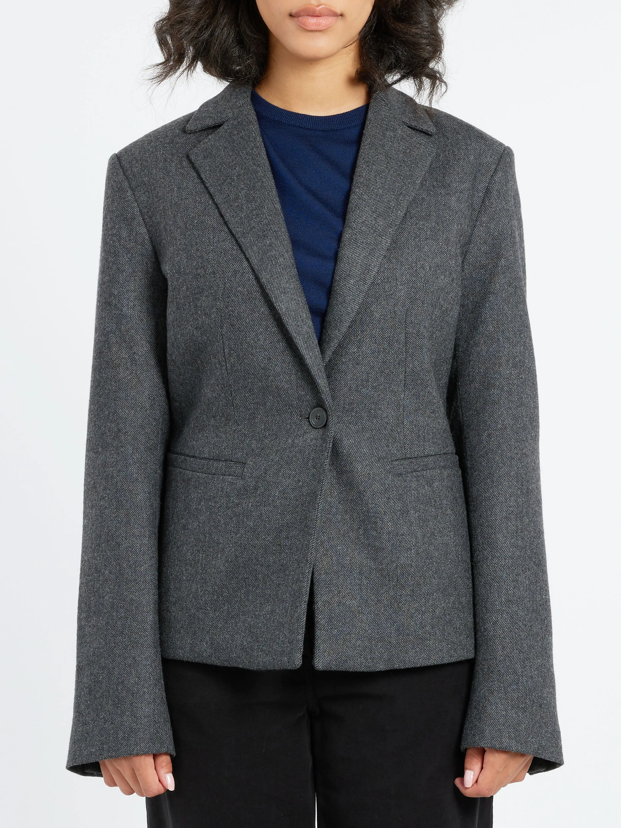 Wool-Blend Flannel Jacket sold by gravitypope