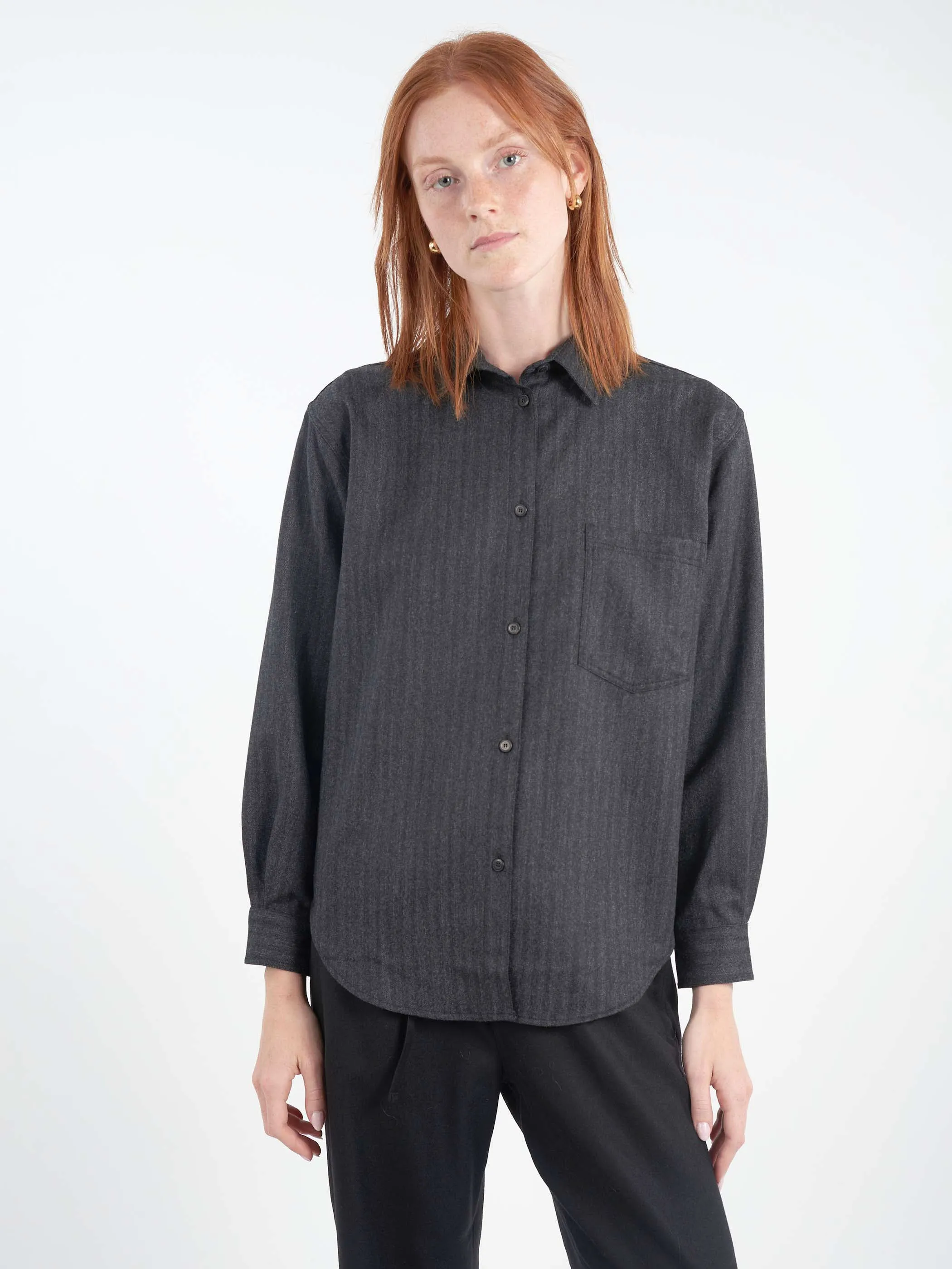 Micro-Herringbone Shirt sold by gravitypope product image thumbnail 4