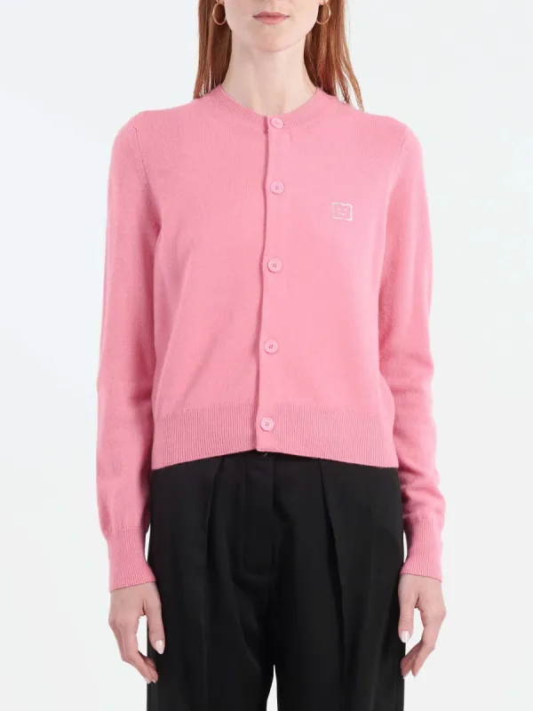 Embellished Face Logo Cardigan sold by gravitypope