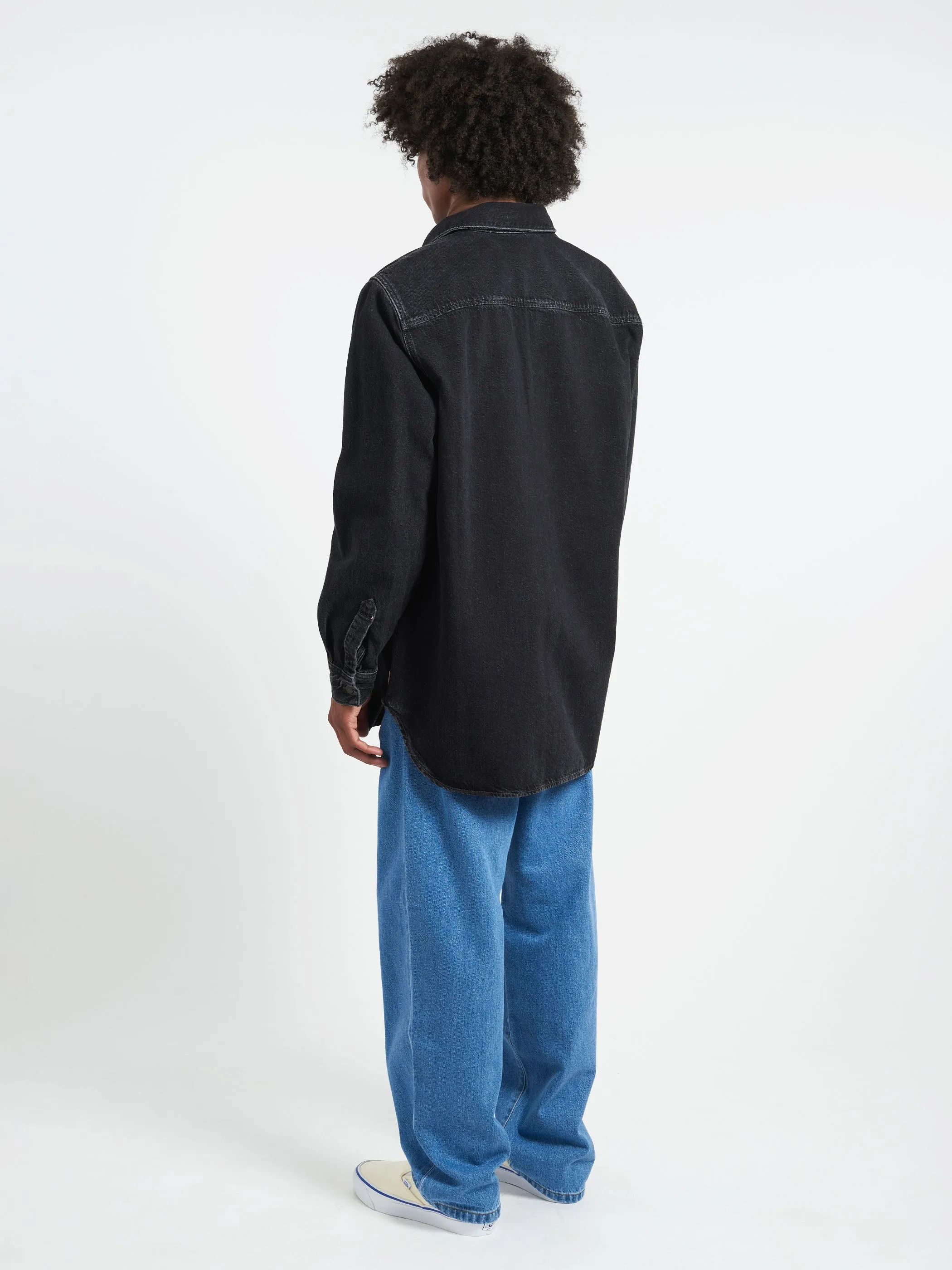 Denim Button-Up Shirt sold by gravitypope product image thumbnail 3