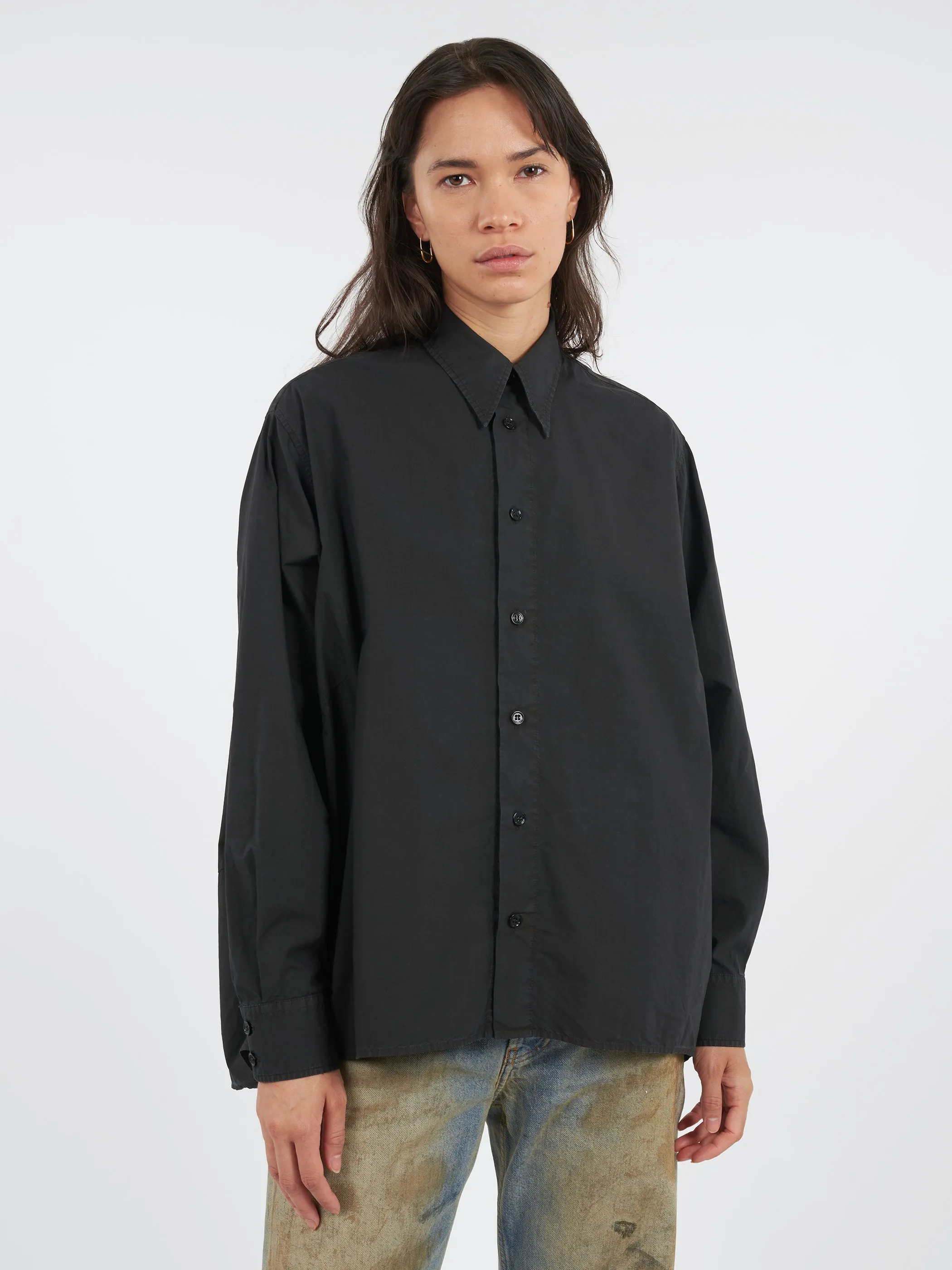 Cotton Poplin Shirt sold by gravitypope product image thumbnail 3