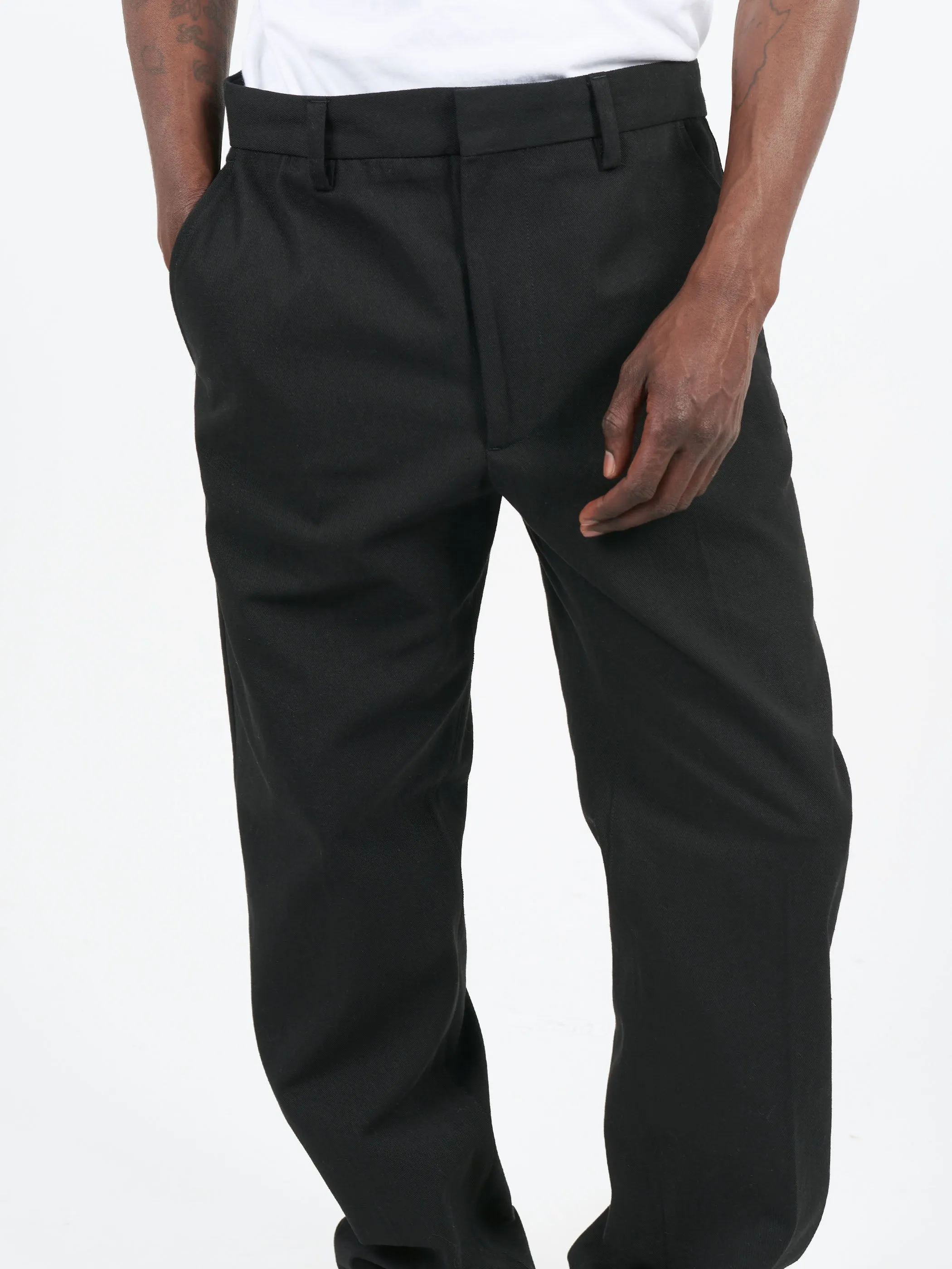 Twill Cotton-Blend Trousers sold by gravitypope product image thumbnail 4