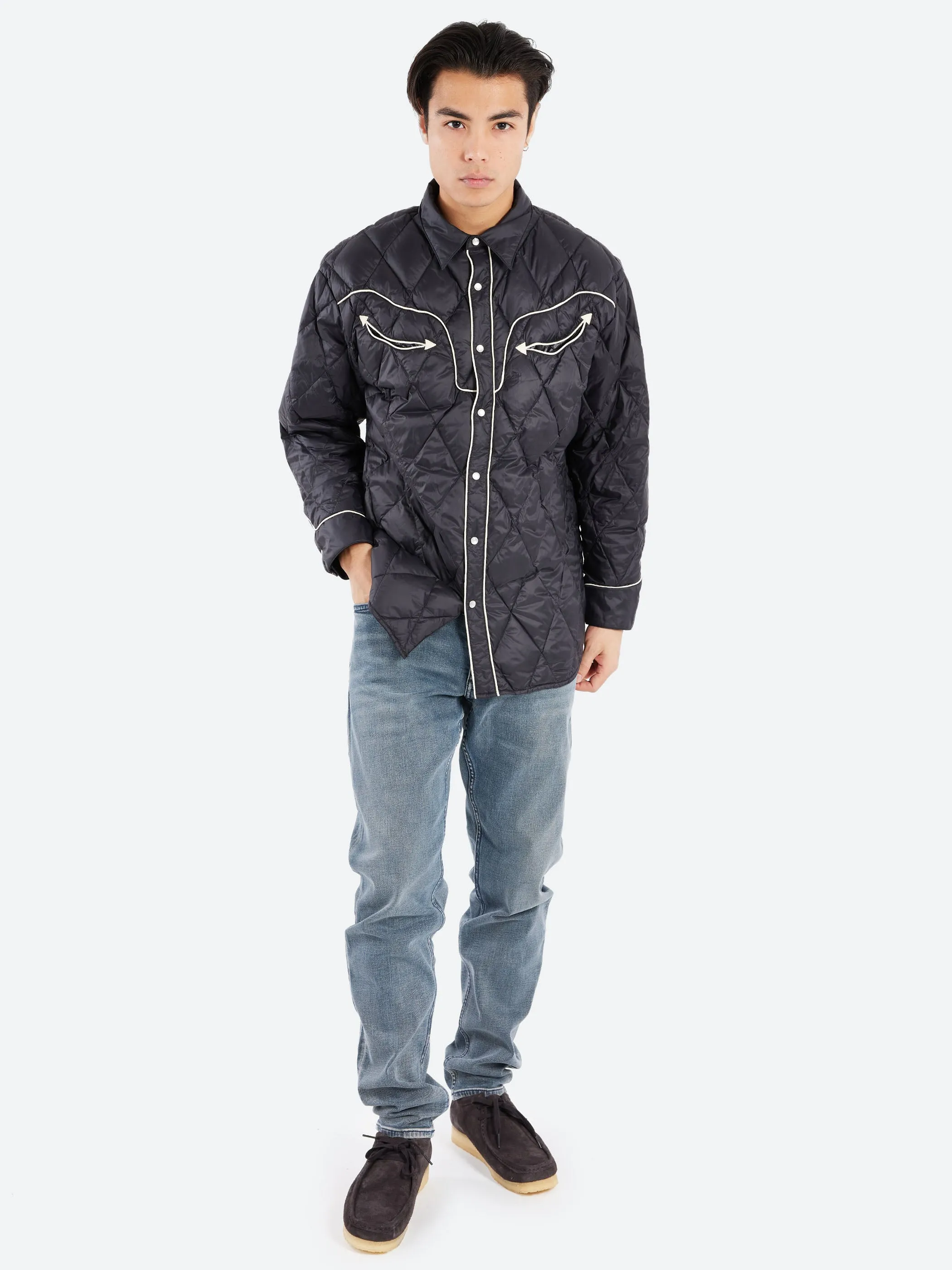 Western Piping Down Shirt sold by gravitypope product image thumbnail 3