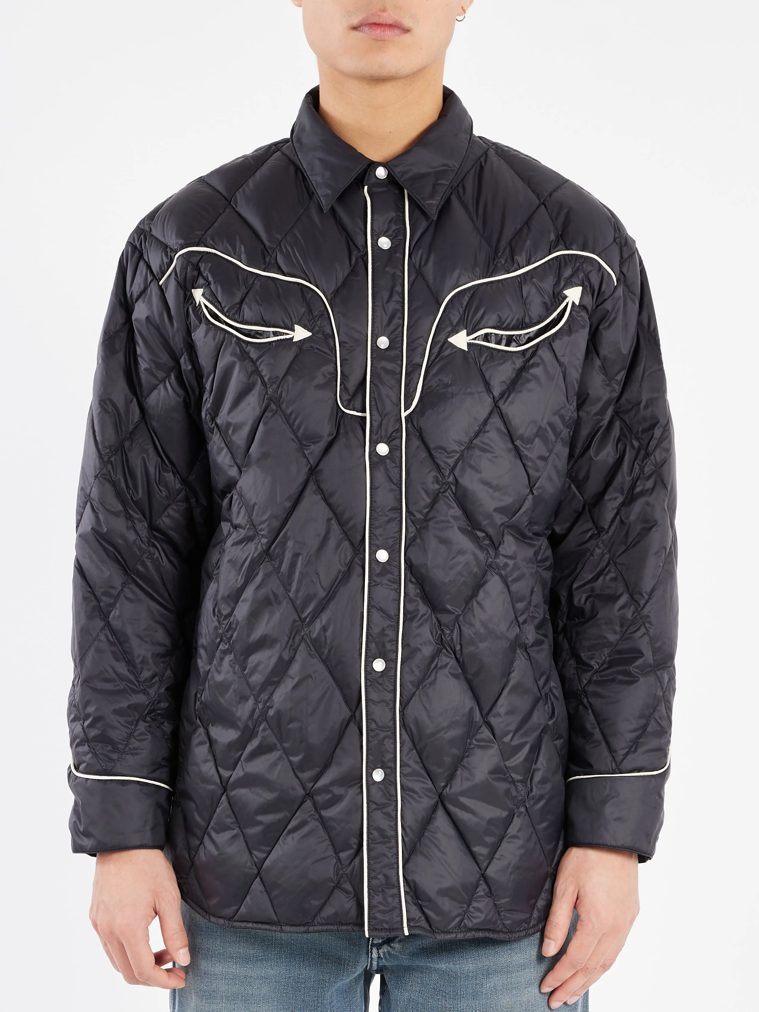 Western Piping Down Shirt sold by gravitypope