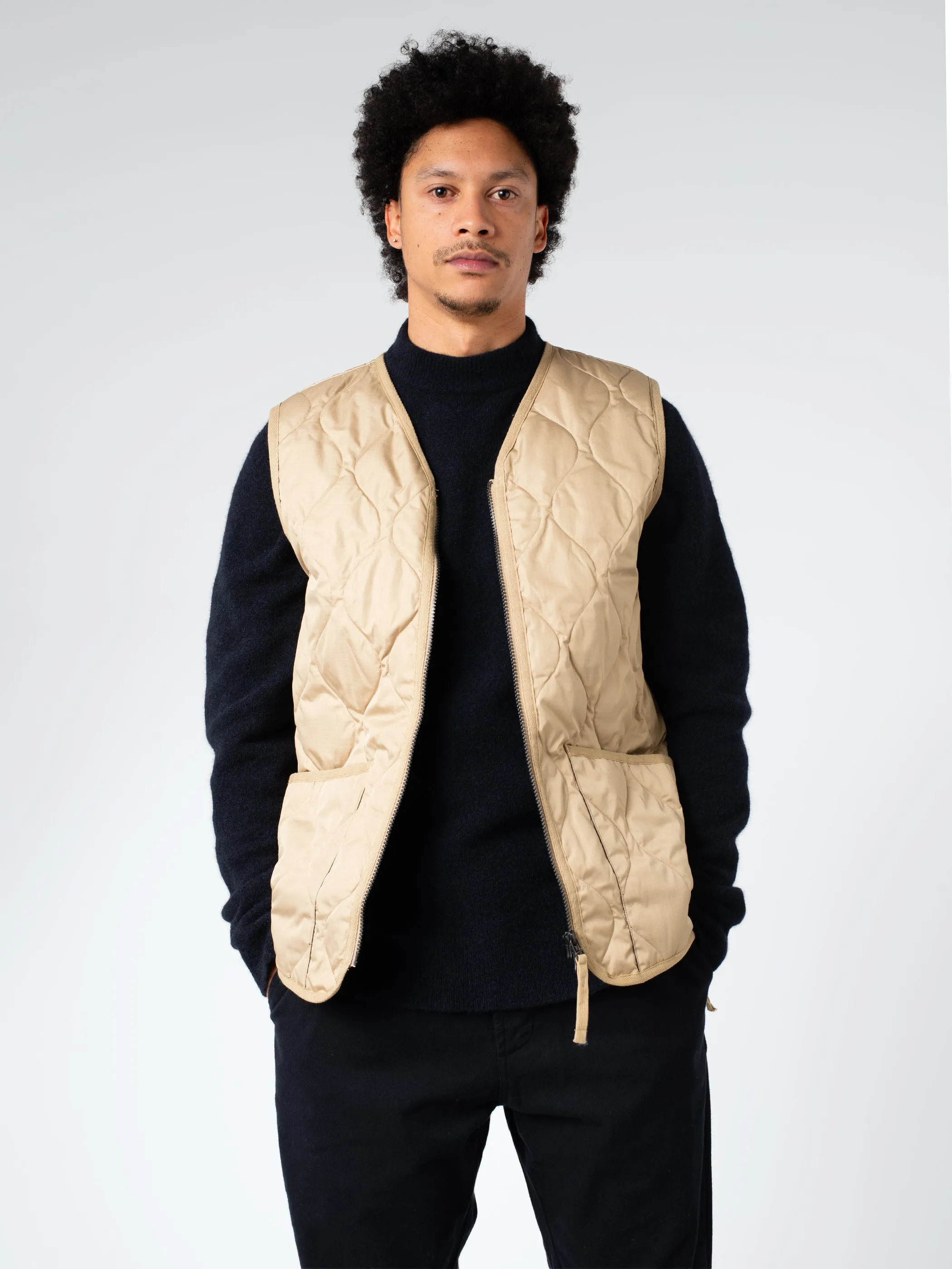 Military V-Neck Zip Down Vest sold by gravitypope product image thumbnail 4