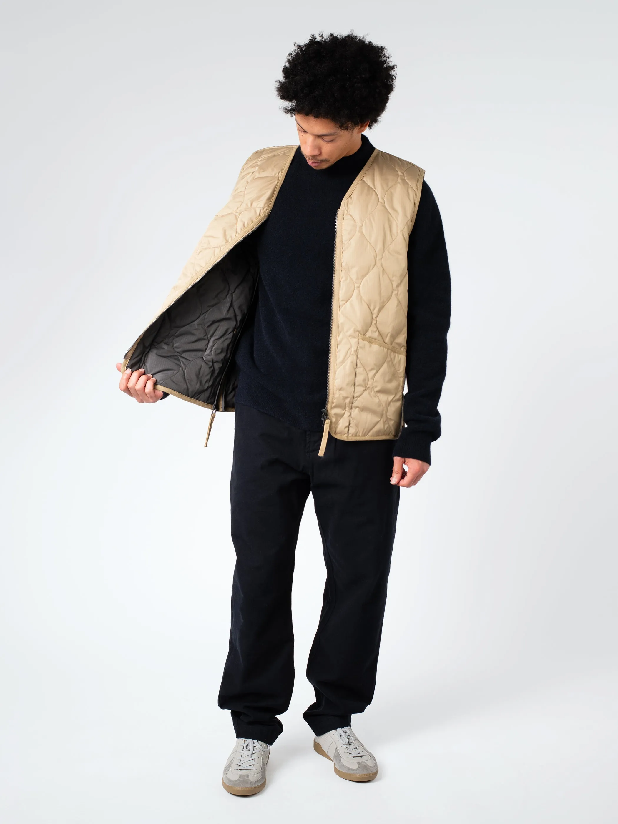 Military V-Neck Zip Down Vest sold by gravitypope product image thumbnail 2