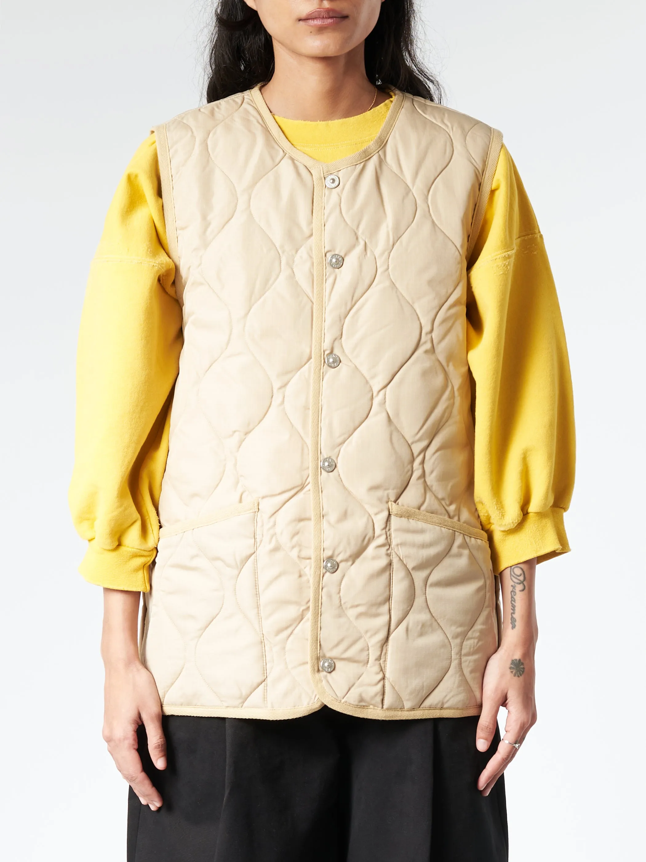 Military Crew Neck Down Vest sold by gravitypope