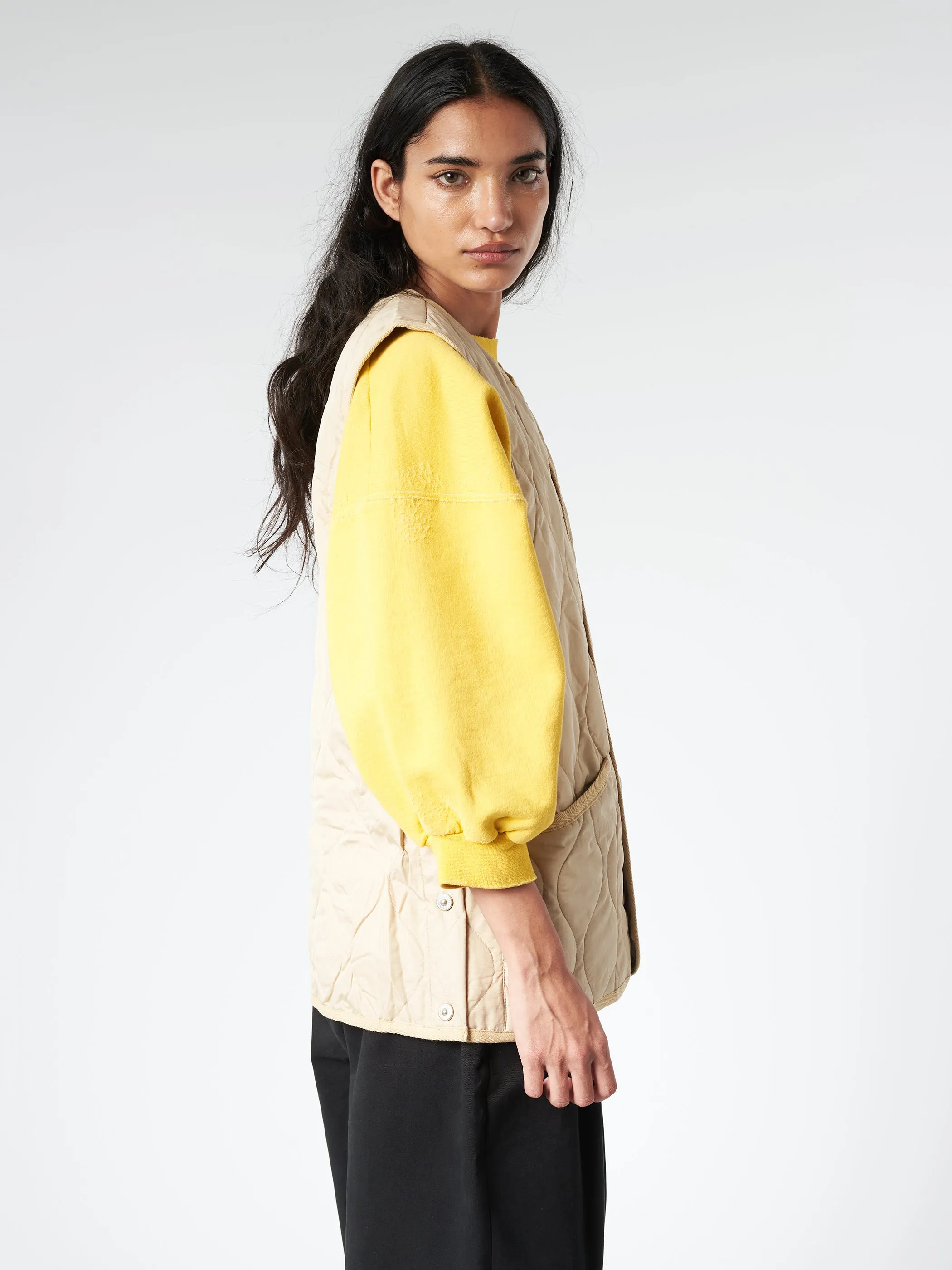 Military Crew Neck Down Vest sold by gravitypope product image thumbnail 2