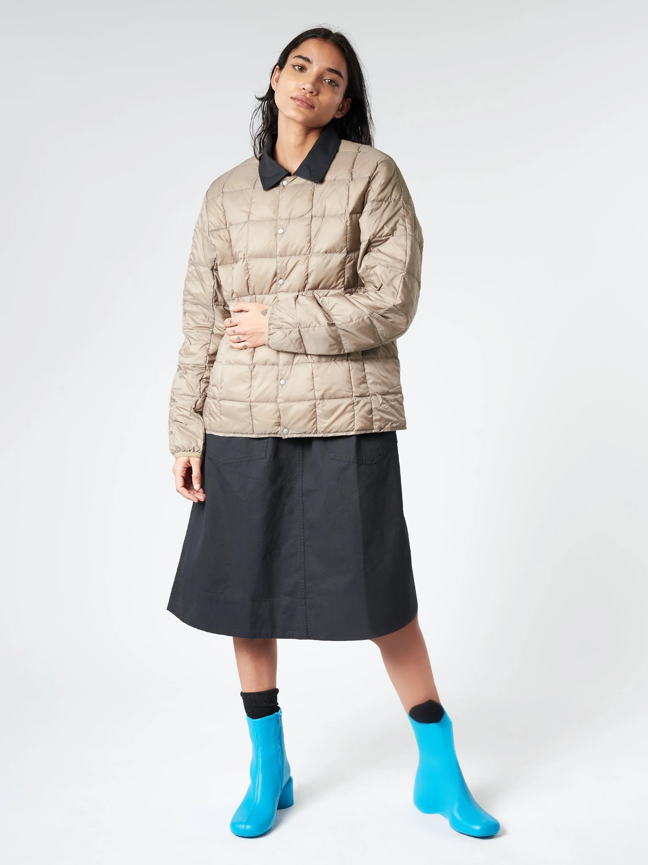 Crew Neck Button Down Jacket sold by gravitypope product image thumbnail 2