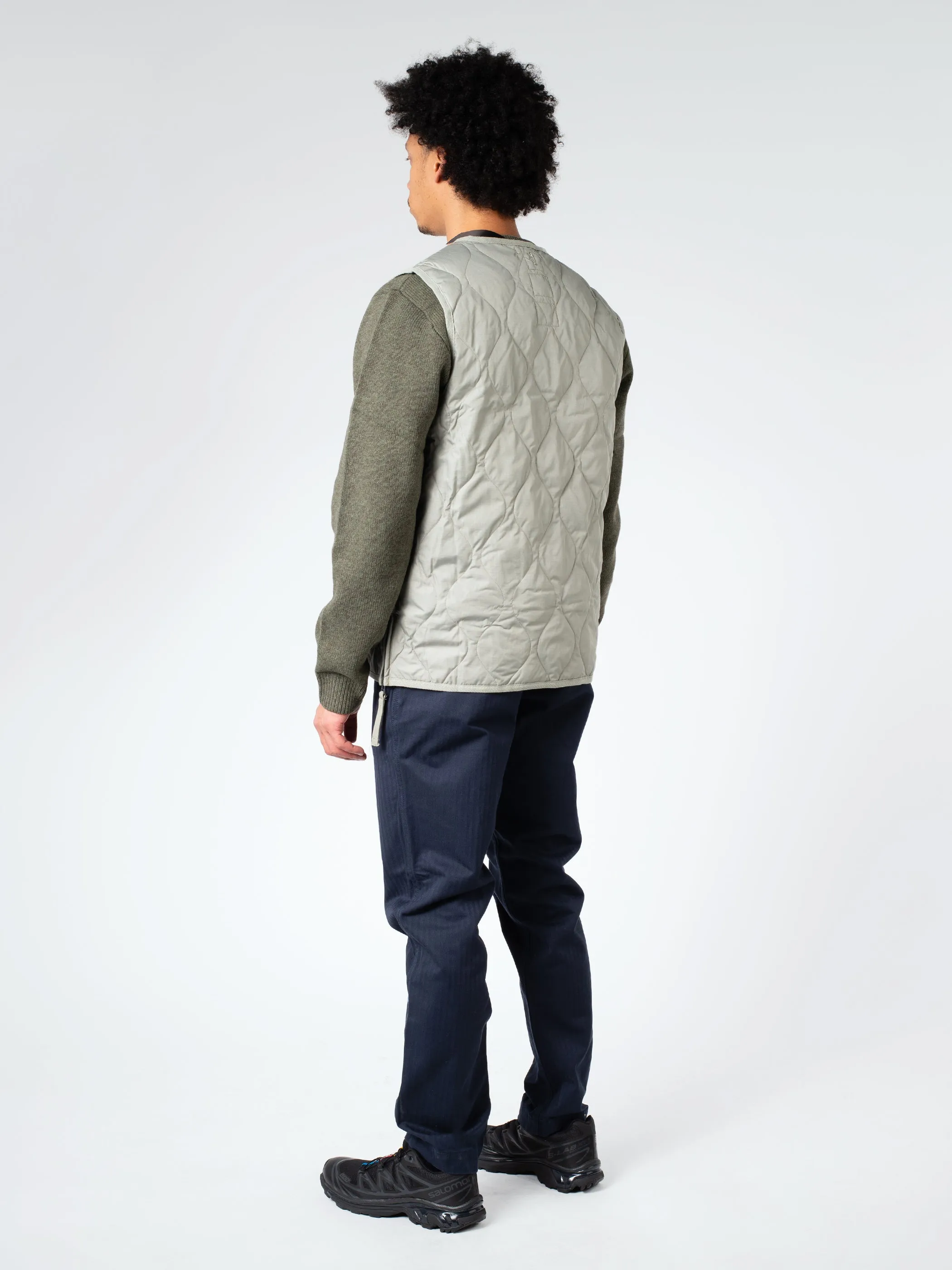 Military V-Neck Zip Down Vest sold by gravitypope product image thumbnail 3
