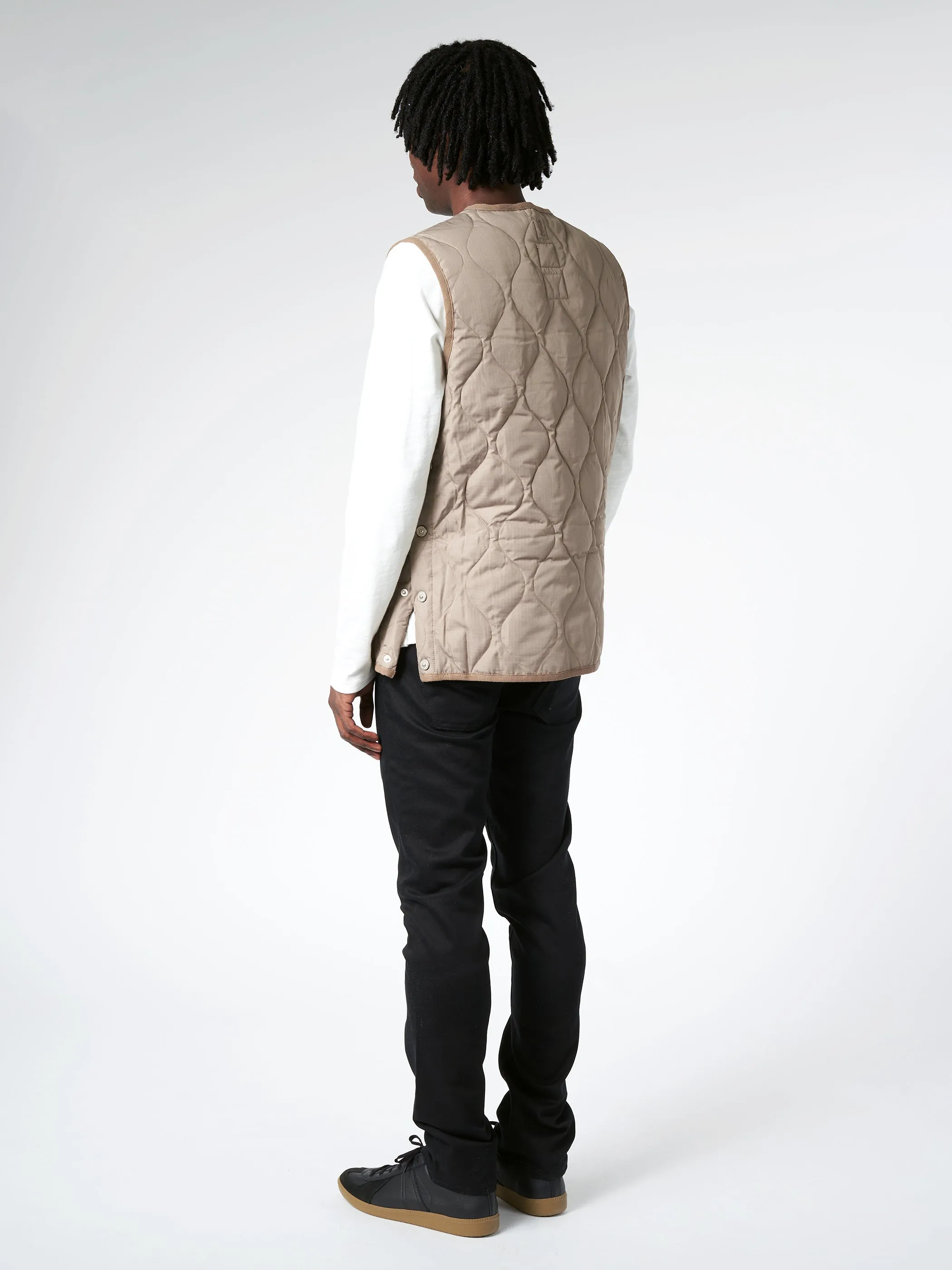 Military Crew Neck Down Vest sold by gravitypope product image thumbnail 3