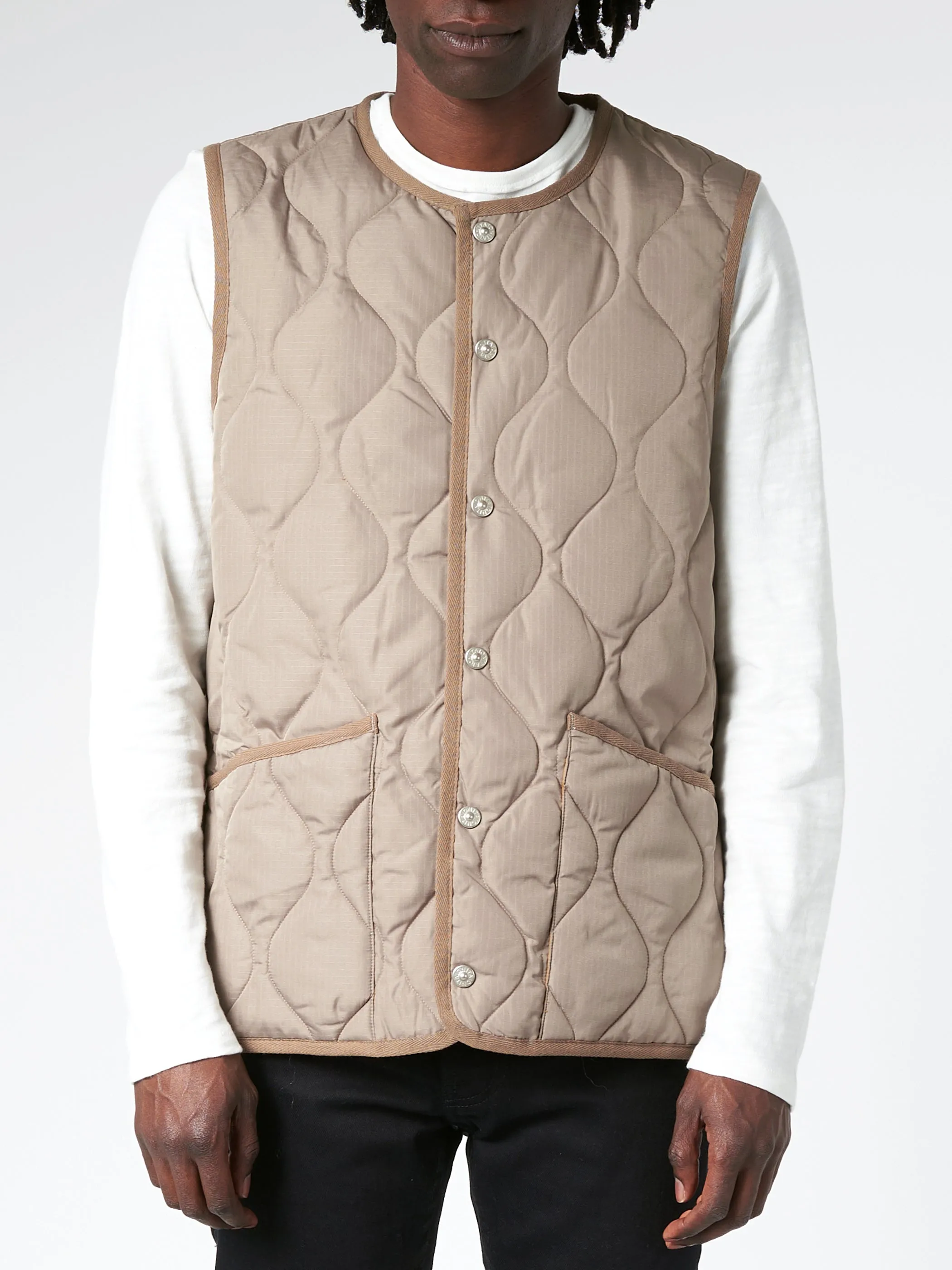 Military Crew Neck Down Vest sold by gravitypope