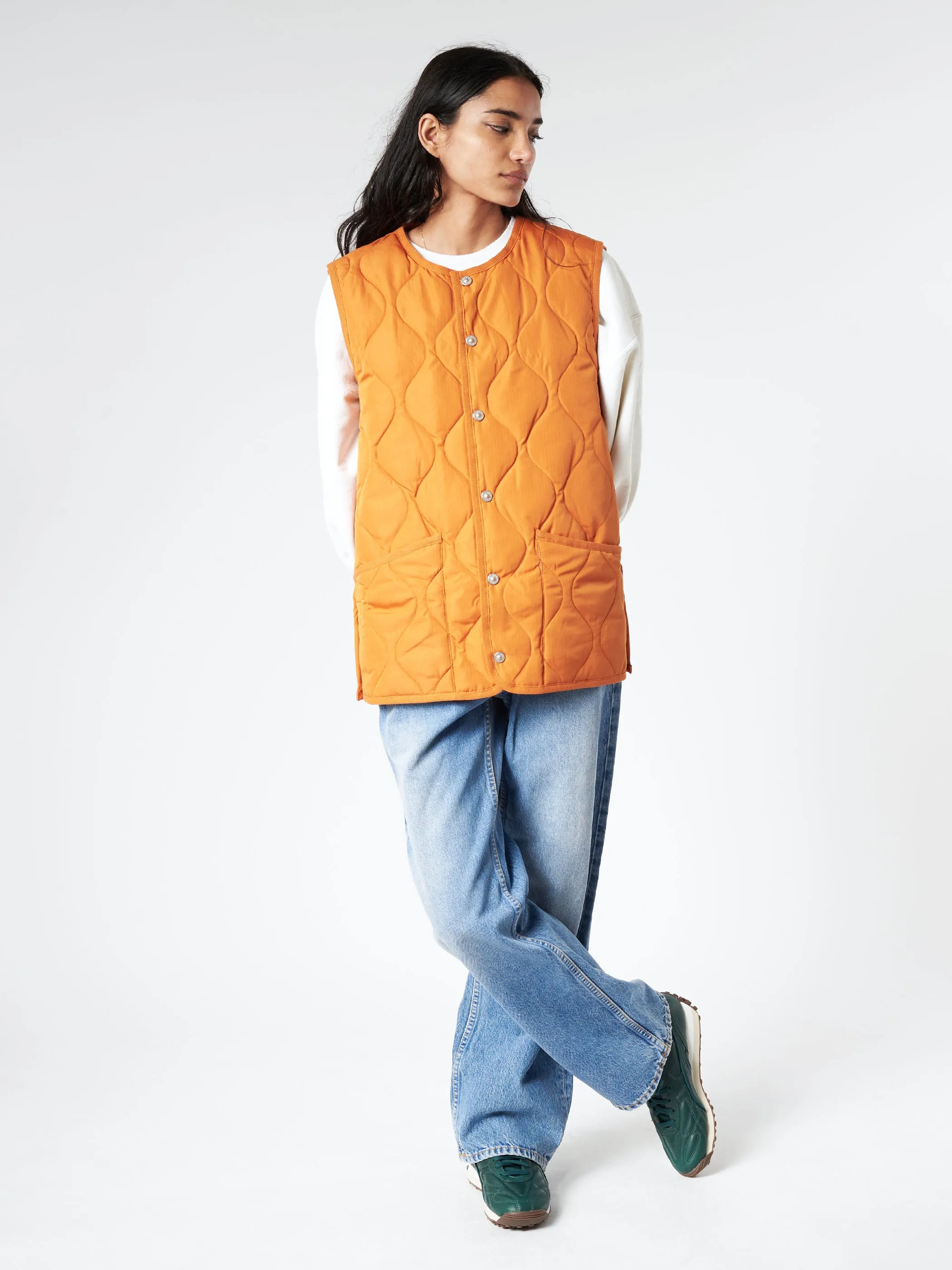 Military Crew Neck Down Vest sold by gravitypope product image thumbnail 2